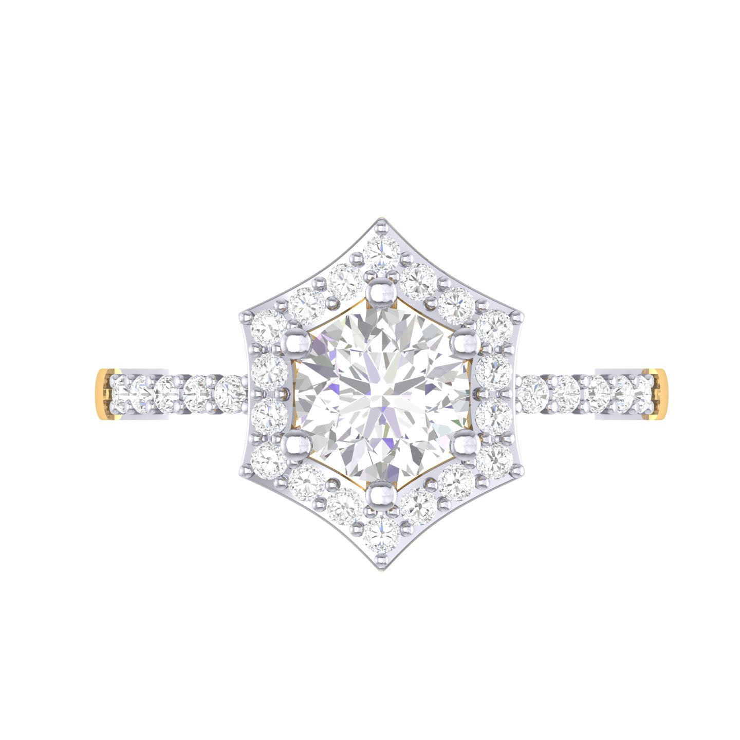 Yellow Gold Plated Sterling Silver Ring