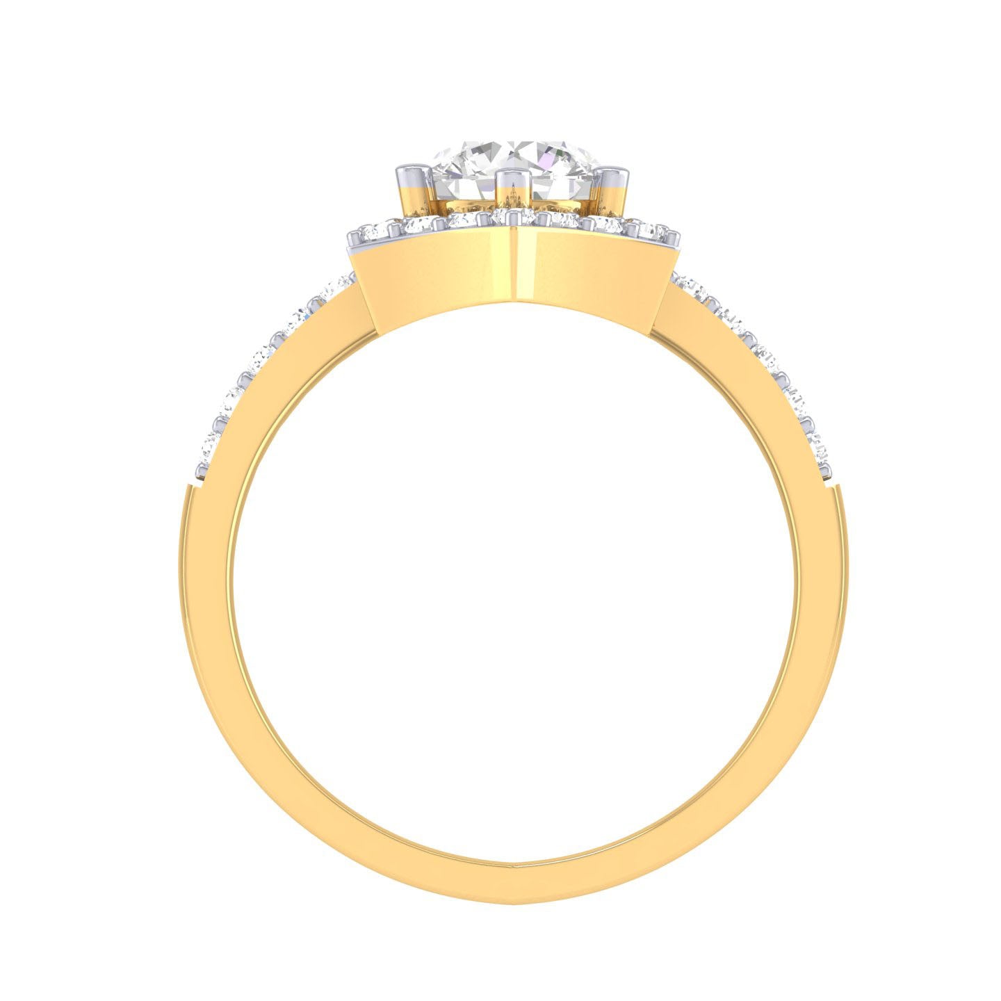 Yellow Gold Plated Sterling Silver Ring