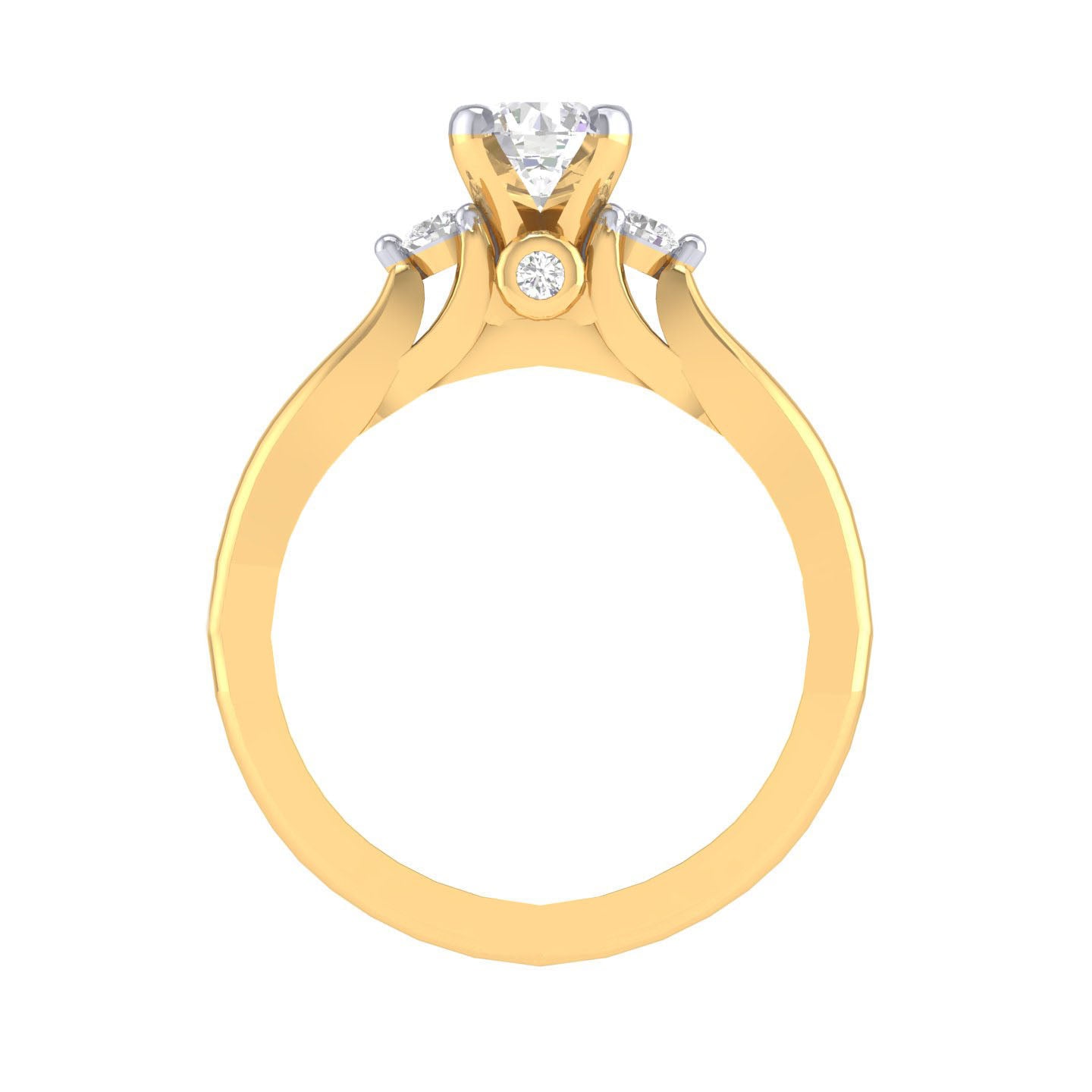 Yellow Gold Plated Sterling Silver Ring