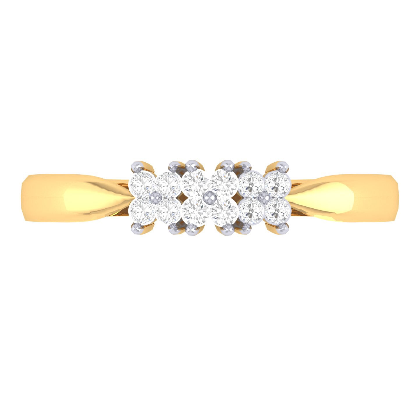 Yellow Gold Plated Sterling Silver Ring