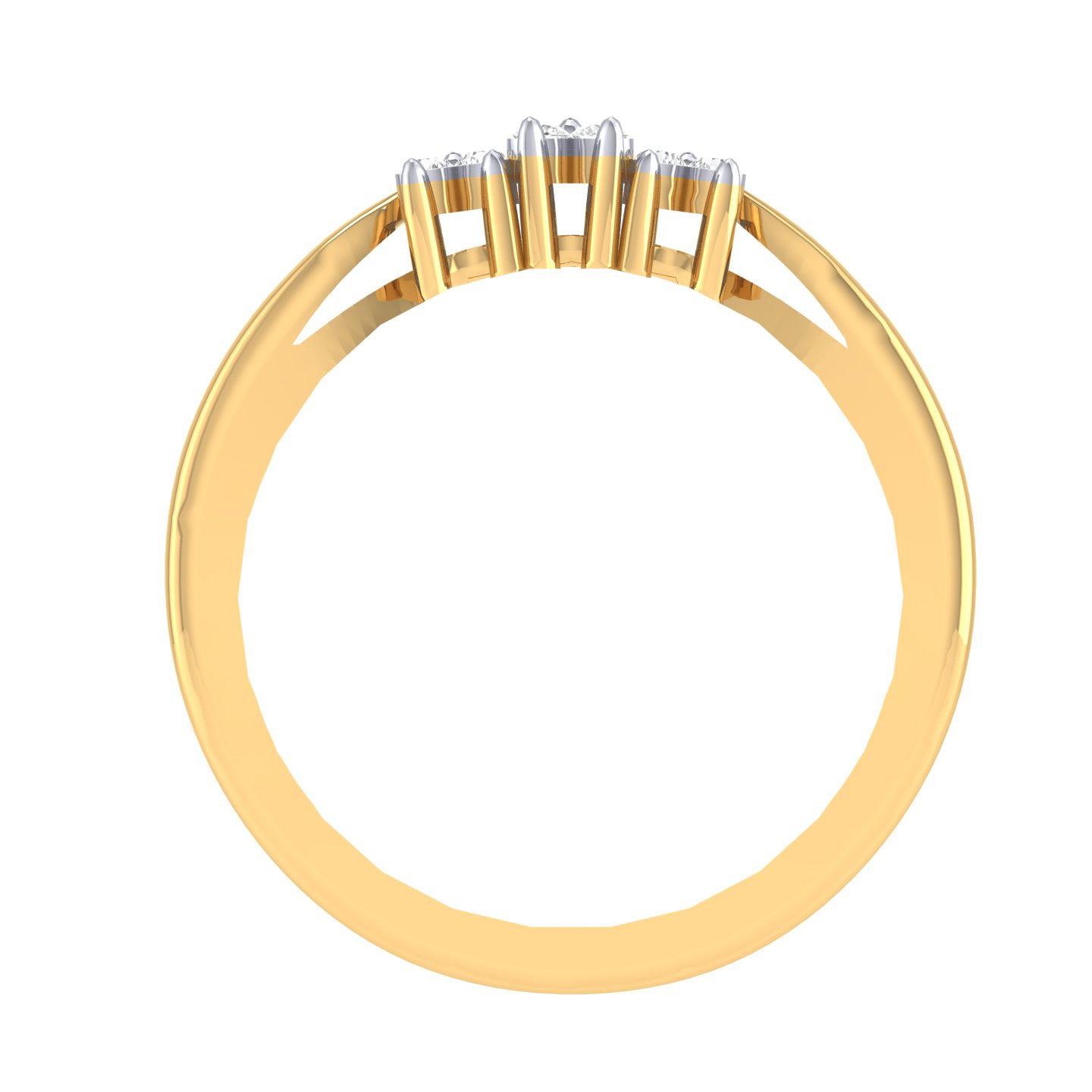 Yellow Gold Plated Sterling Silver Ring