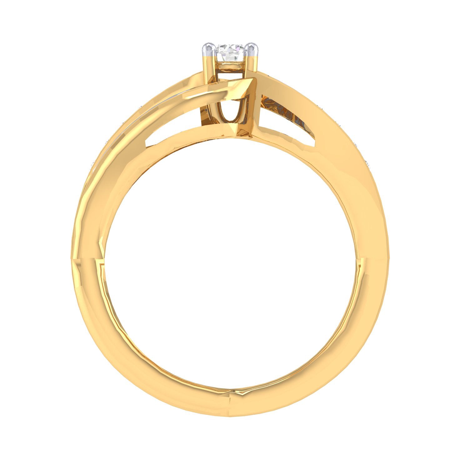 Yellow Gold Plated Sterling Silver Ring