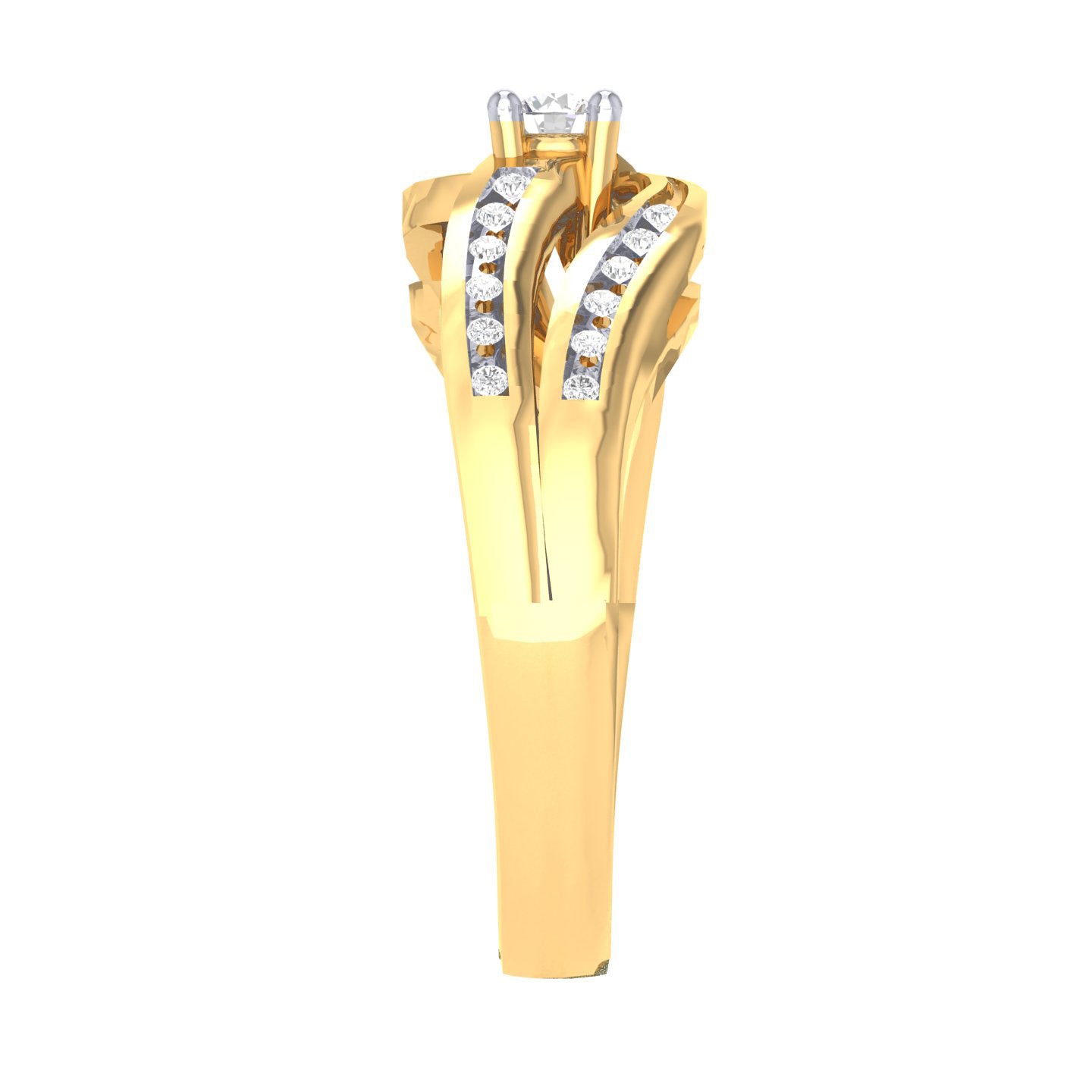 Yellow Gold Plated Sterling Silver Ring