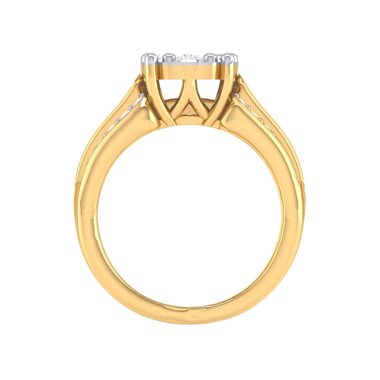 Yellow Gold Plated Sterling Silver Ring