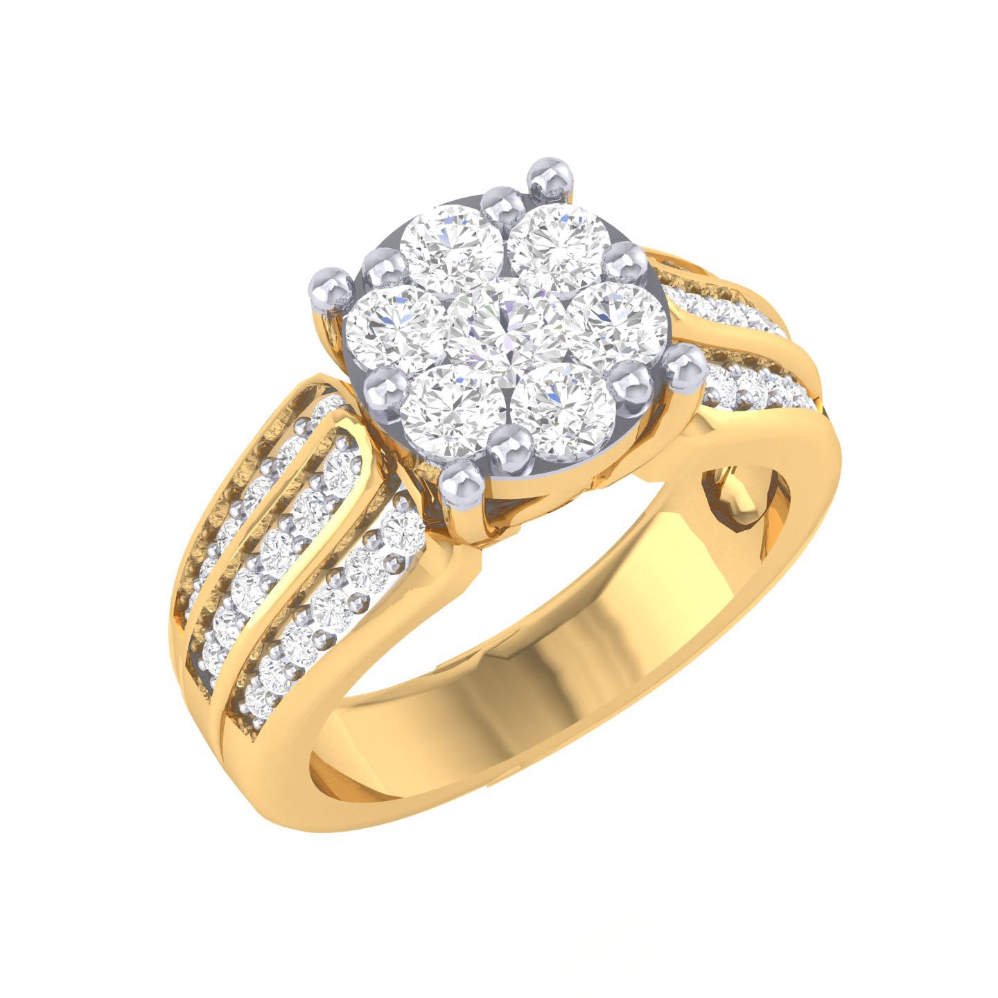 Yellow Gold Plated Sterling Silver Ring