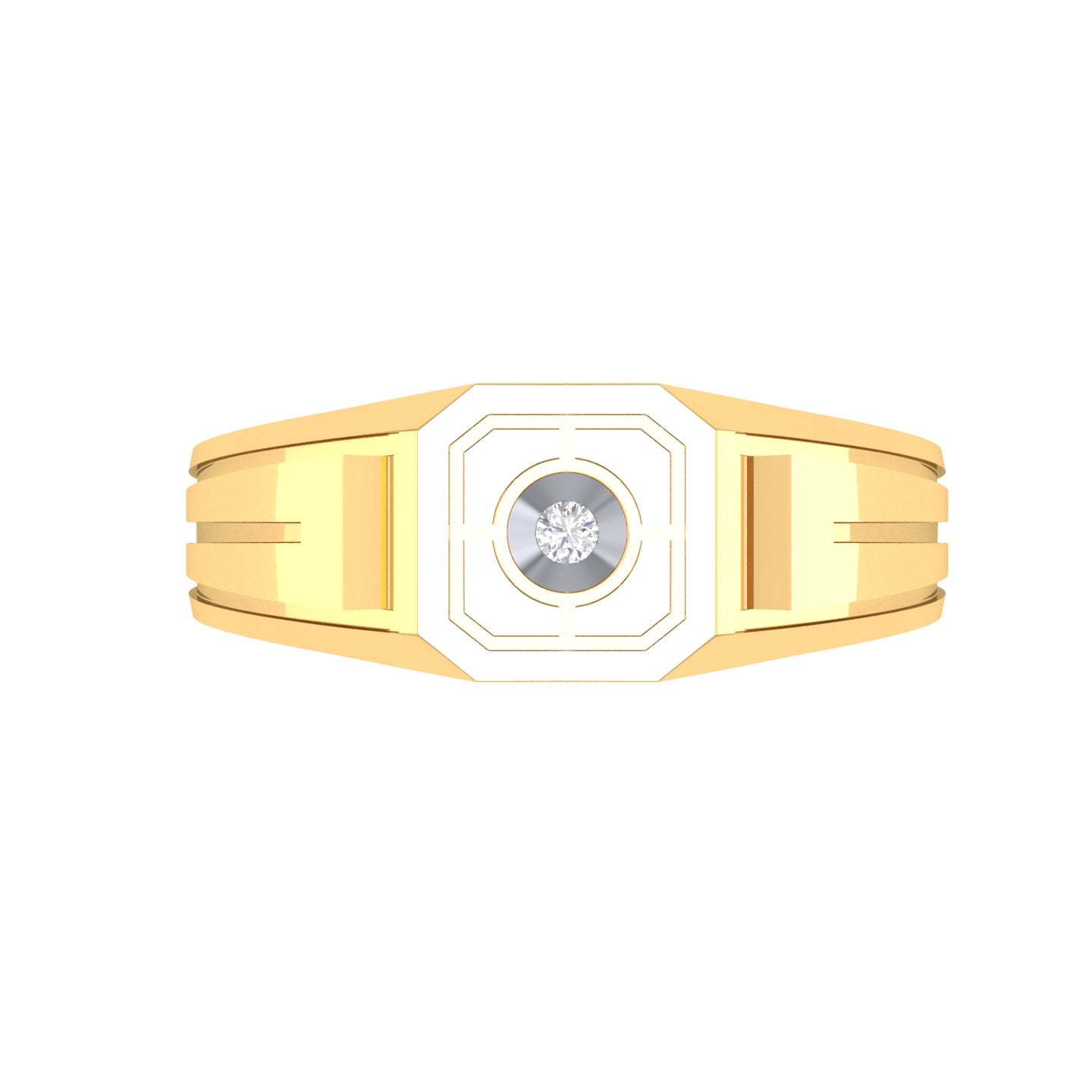 Yellow Gold Plated Sterling Silver Ring