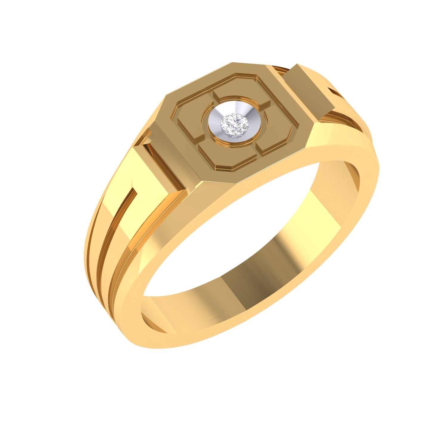 Yellow Gold Plated Sterling Silver Ring