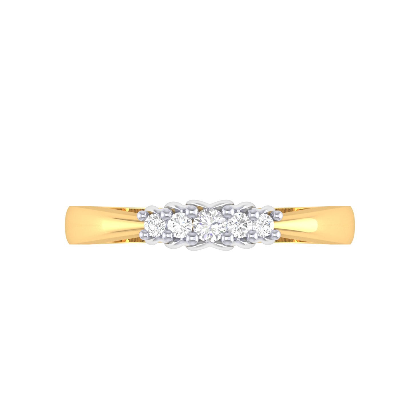 Yellow Gold Plated Sterling Silver Ring