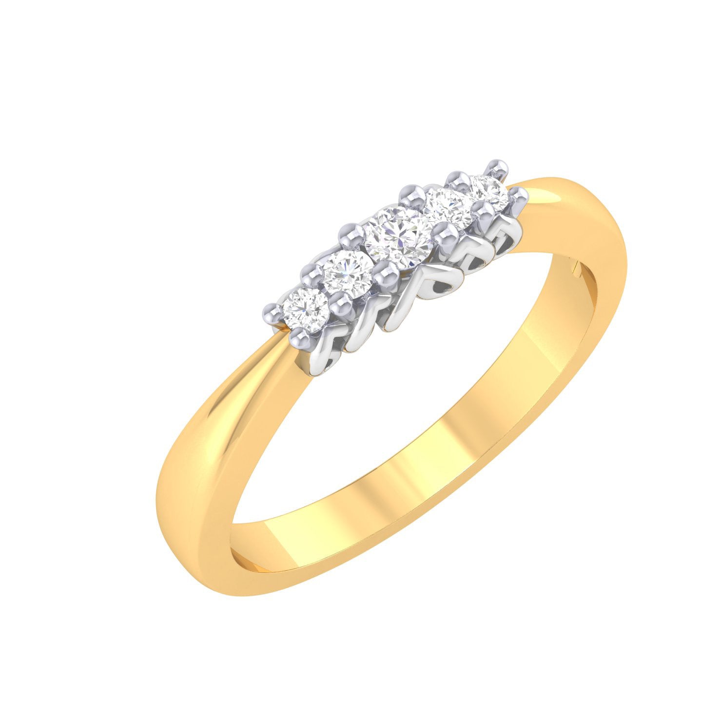 Yellow Gold Plated Sterling Silver Ring