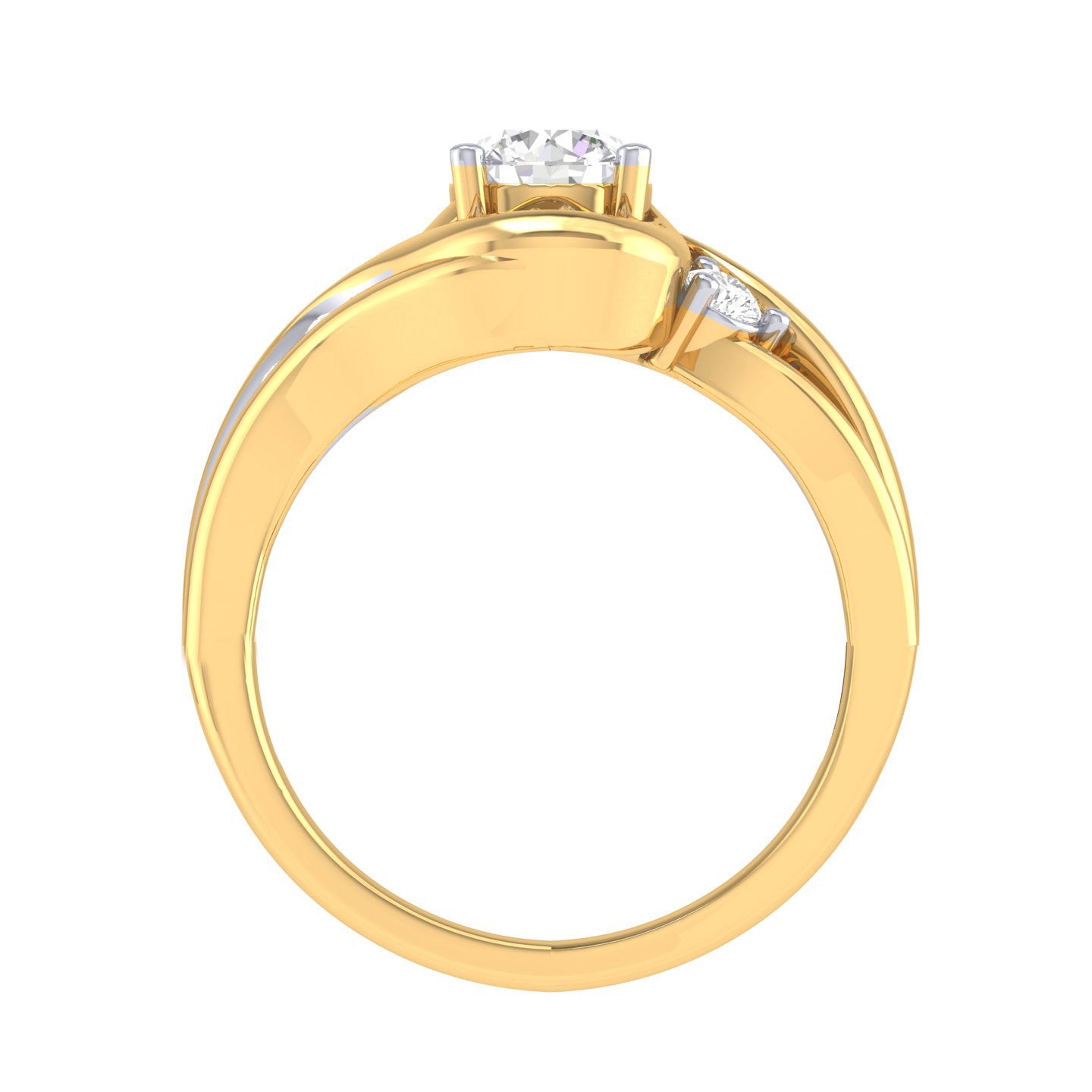 Yellow Gold Plated Sterling Silver Ring