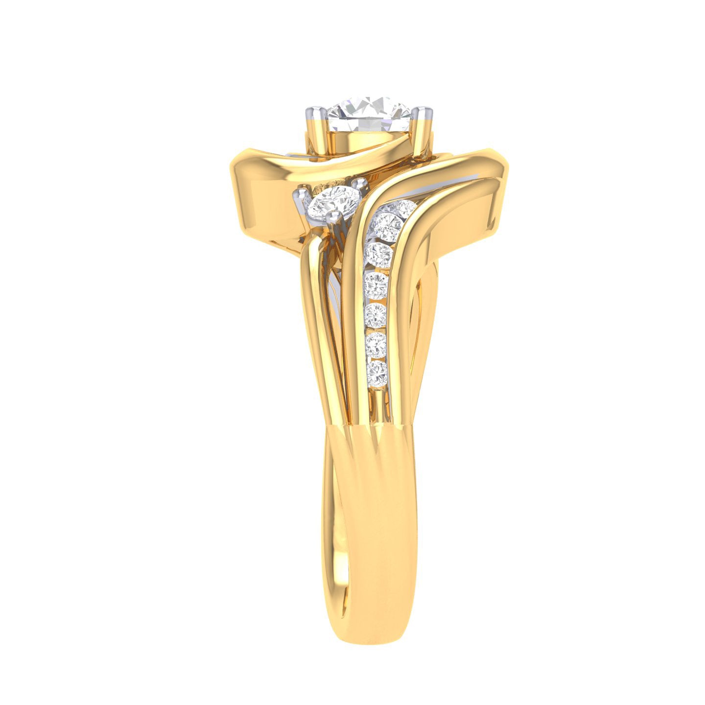Yellow Gold Plated Sterling Silver Ring
