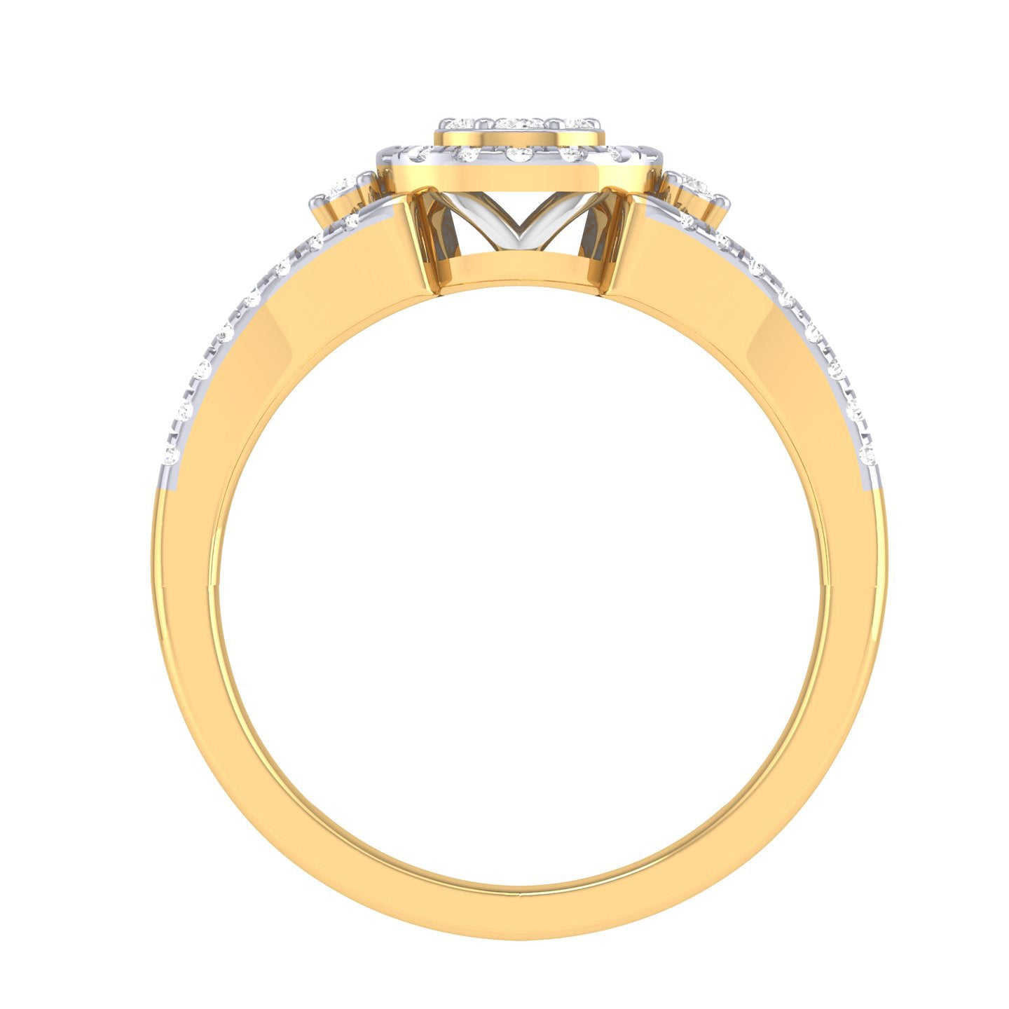 Yellow Gold Plated Sterling Silver Ring