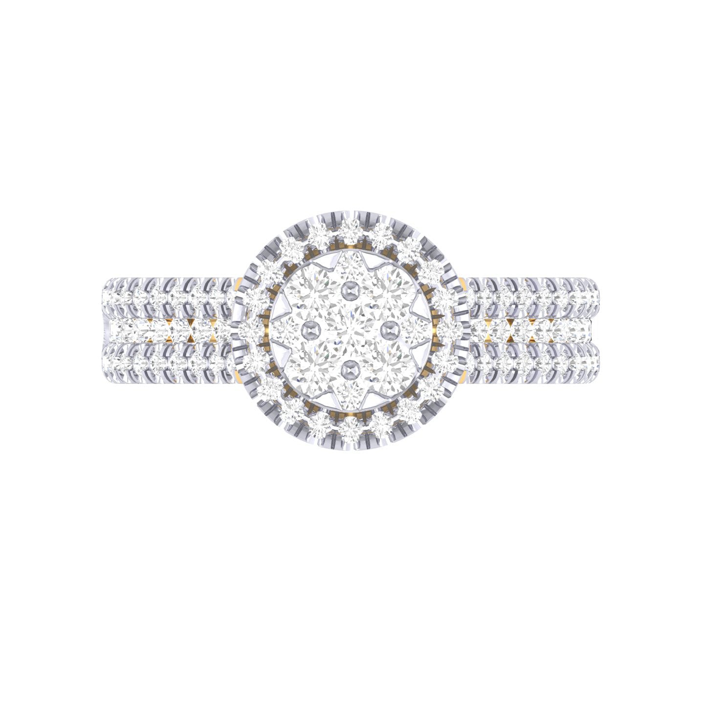 Yellow Gold Plated Sterling Silver Ring