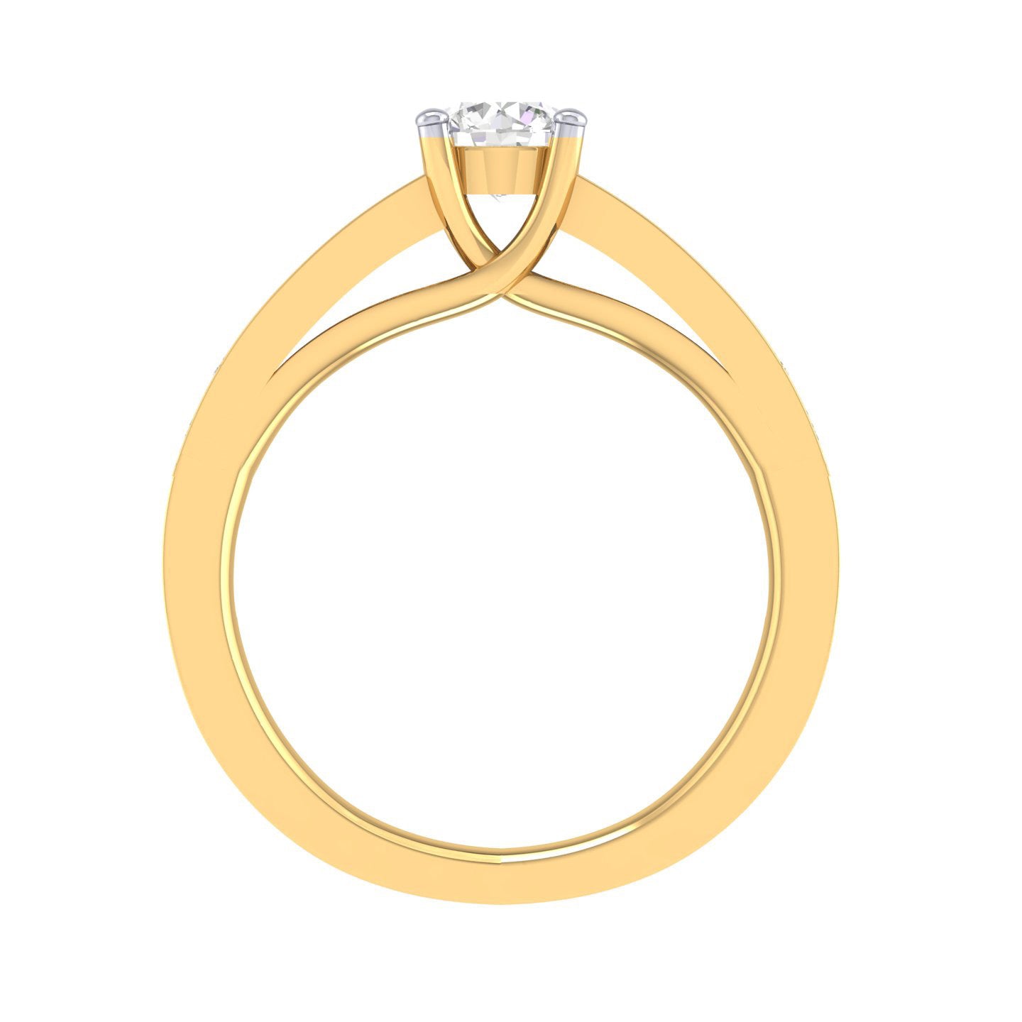 Yellow Gold Plated Sterling Silver Ring