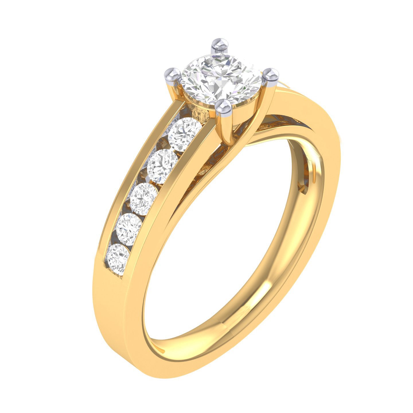 Yellow Gold Plated Sterling Silver Ring