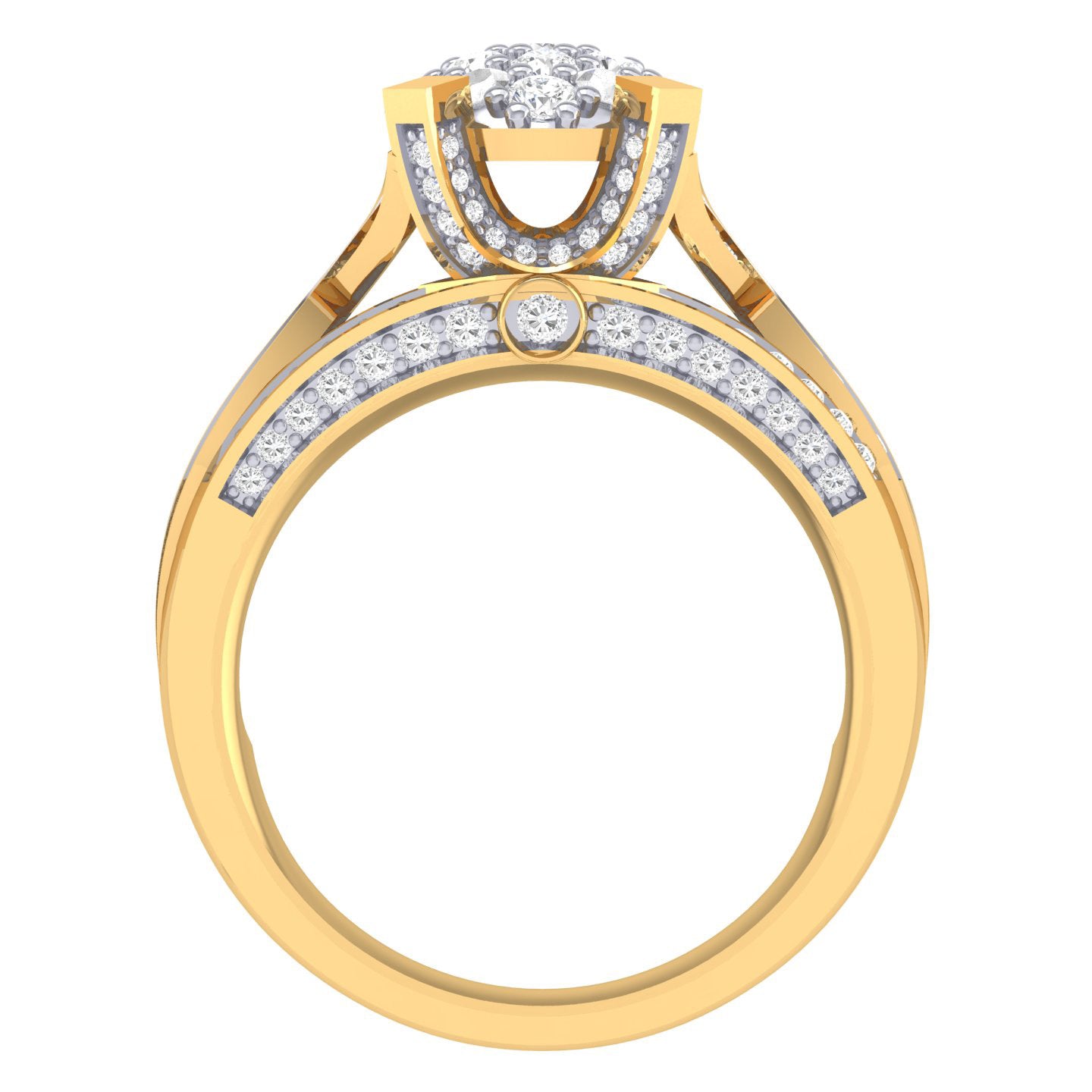 Yellow Gold Plated Sterling Silver Ring