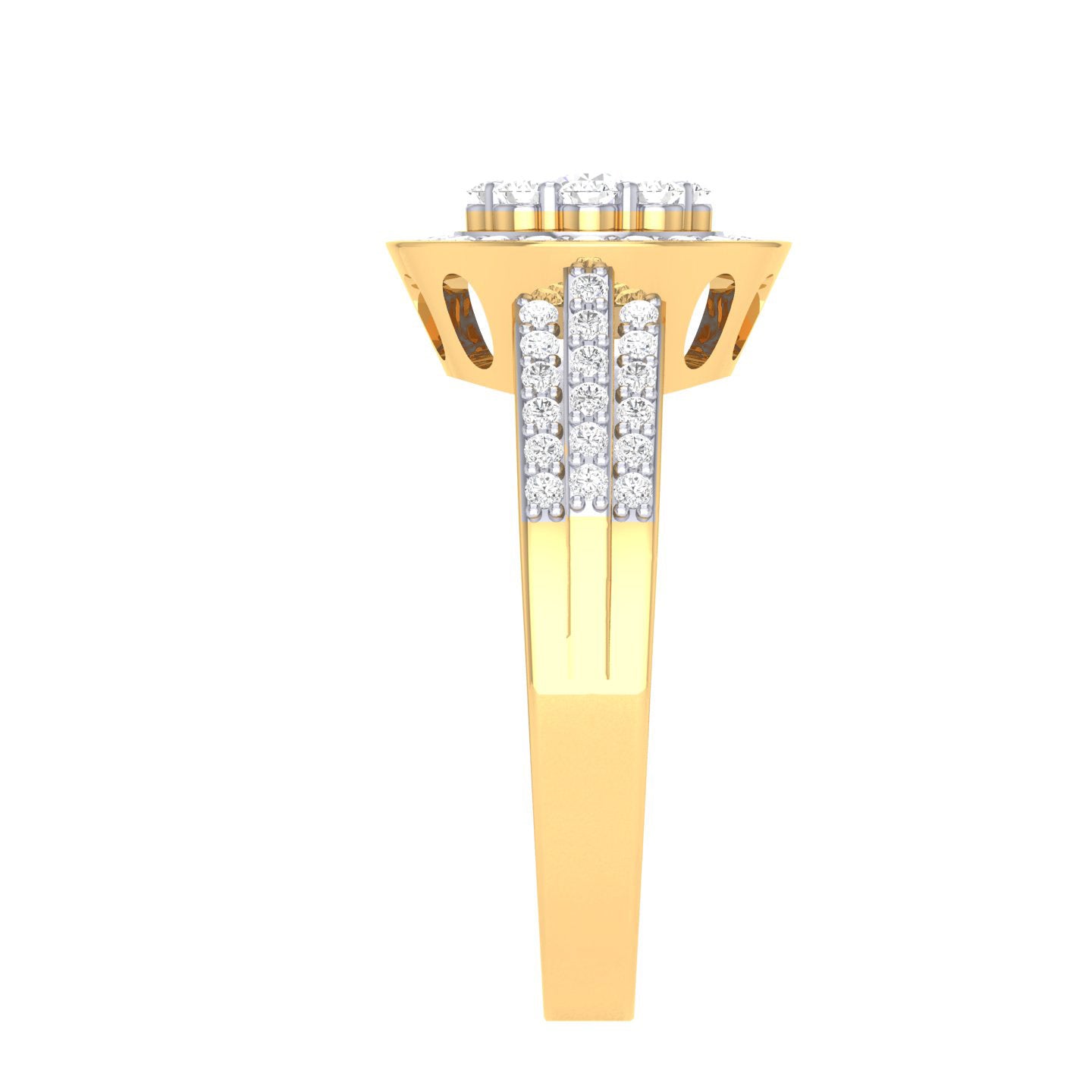 Yellow Gold Plated Sterling Silver Ring