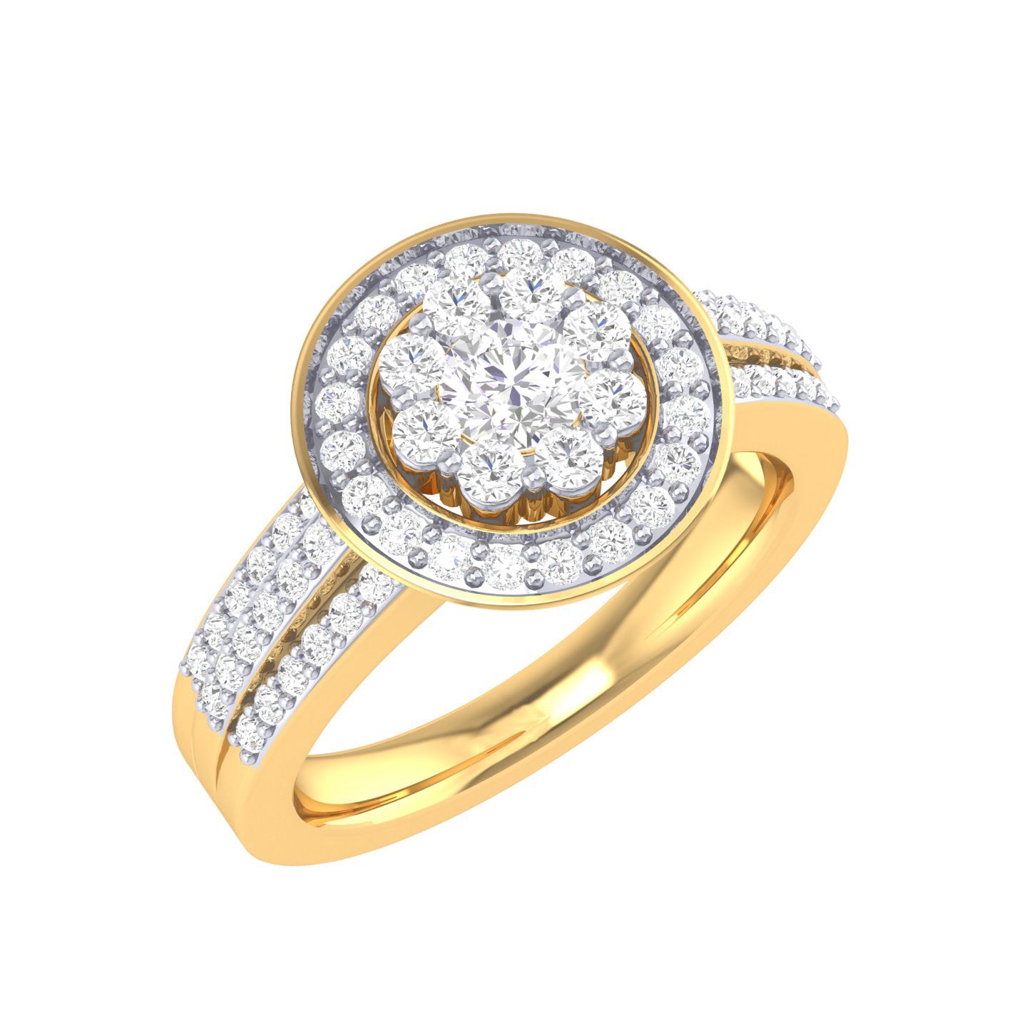 Yellow Gold Plated Sterling Silver Ring