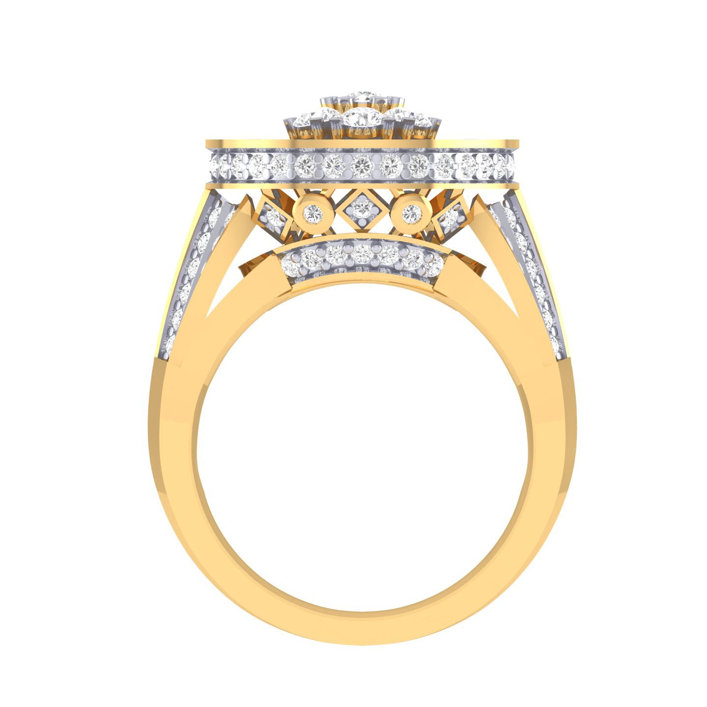 Yellow Gold Plated Sterling Silver Ring