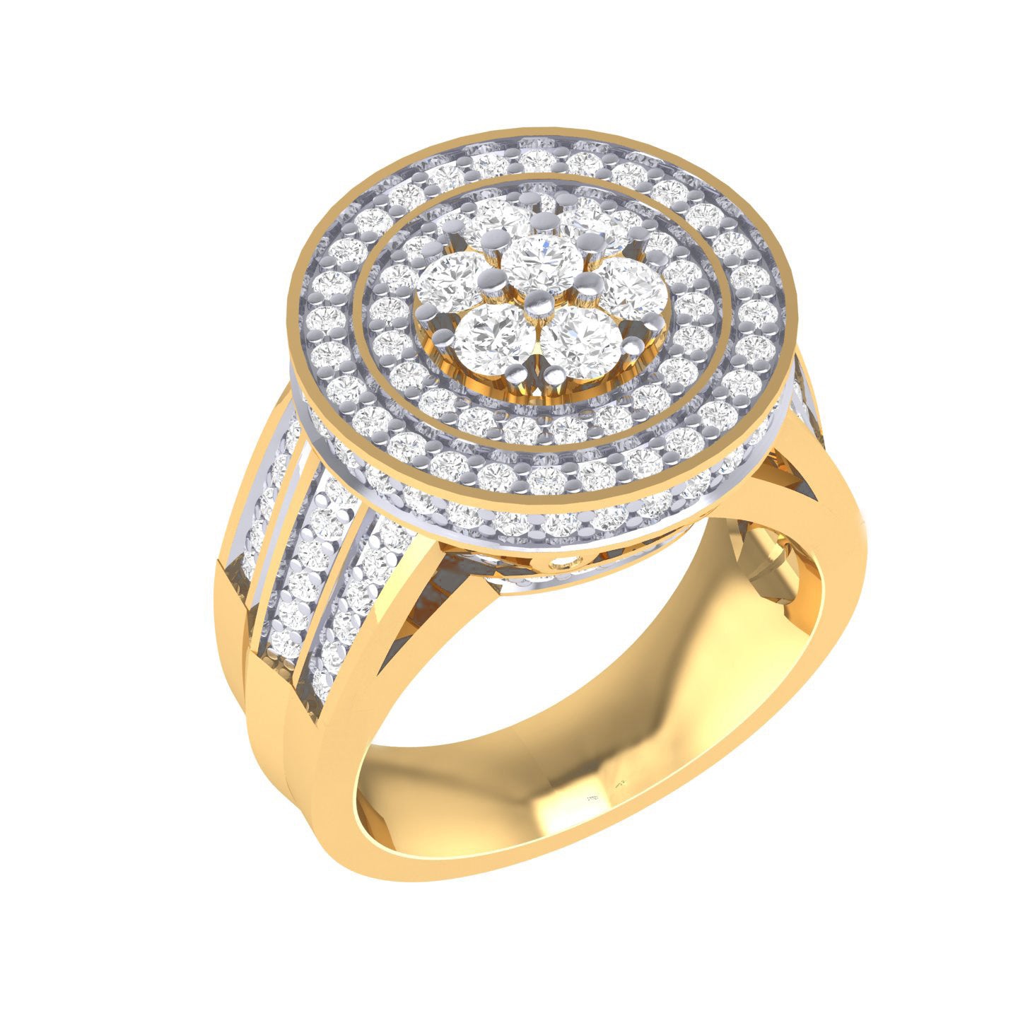 Yellow Gold Plated Sterling Silver Ring