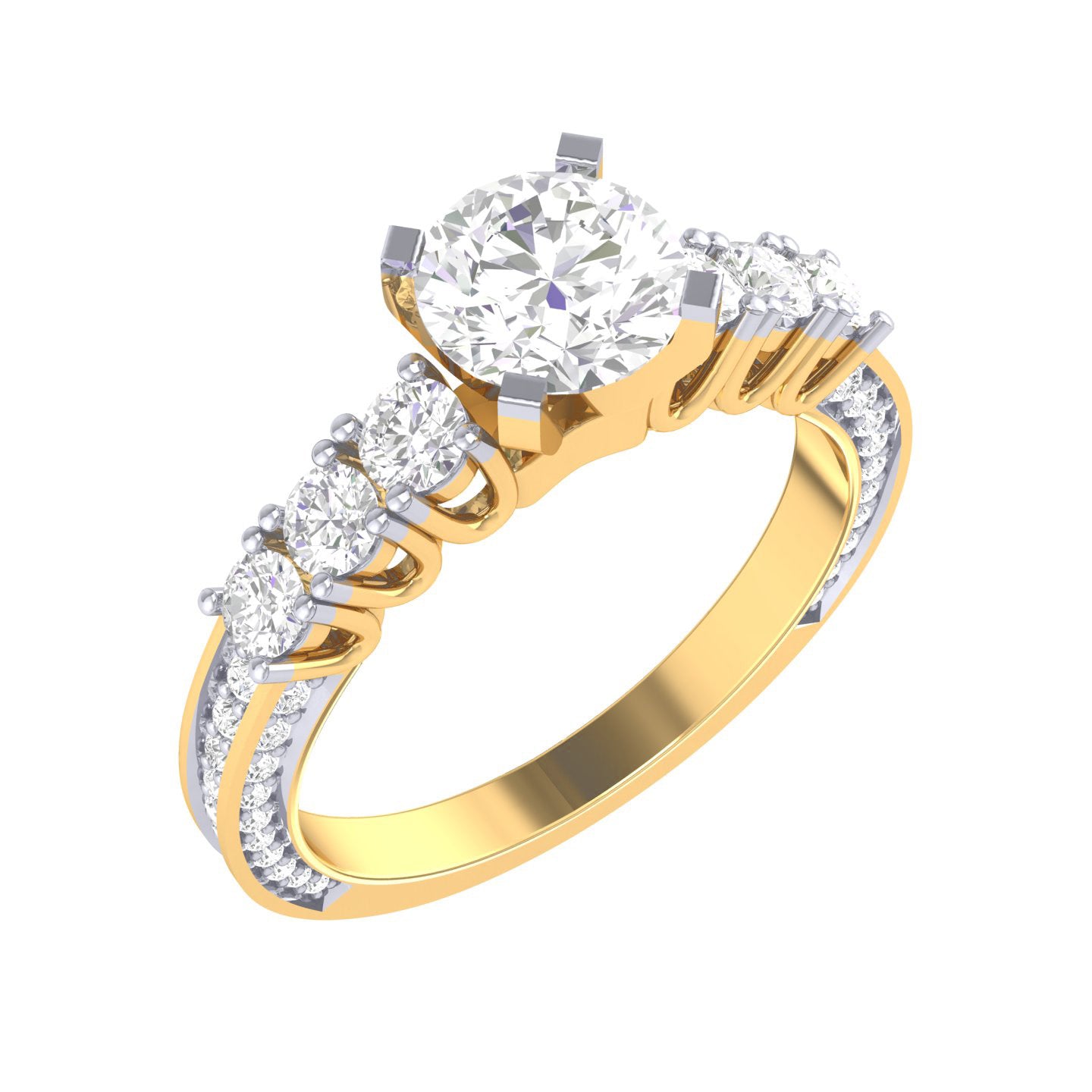Yellow Gold Plated Sterling Silver Ring