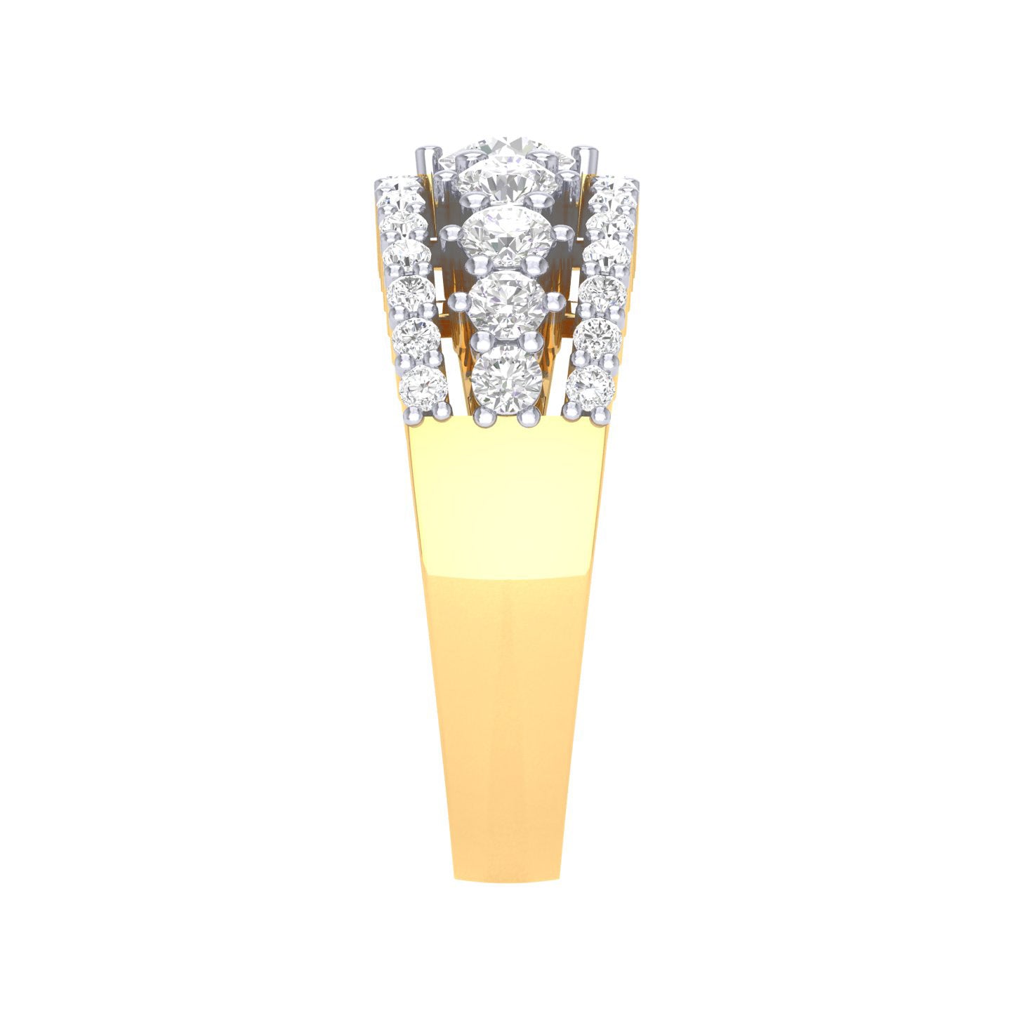 Yellow Gold Plated Sterling Silver Ring