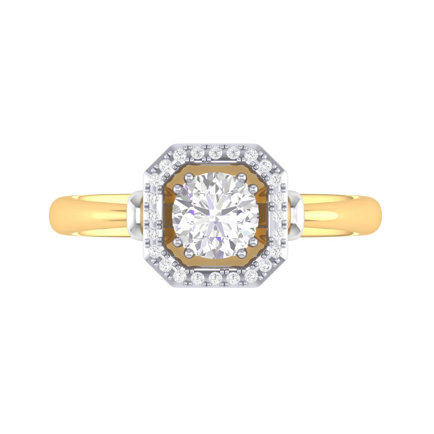 Yellow Gold Plated Sterling Silver Ring