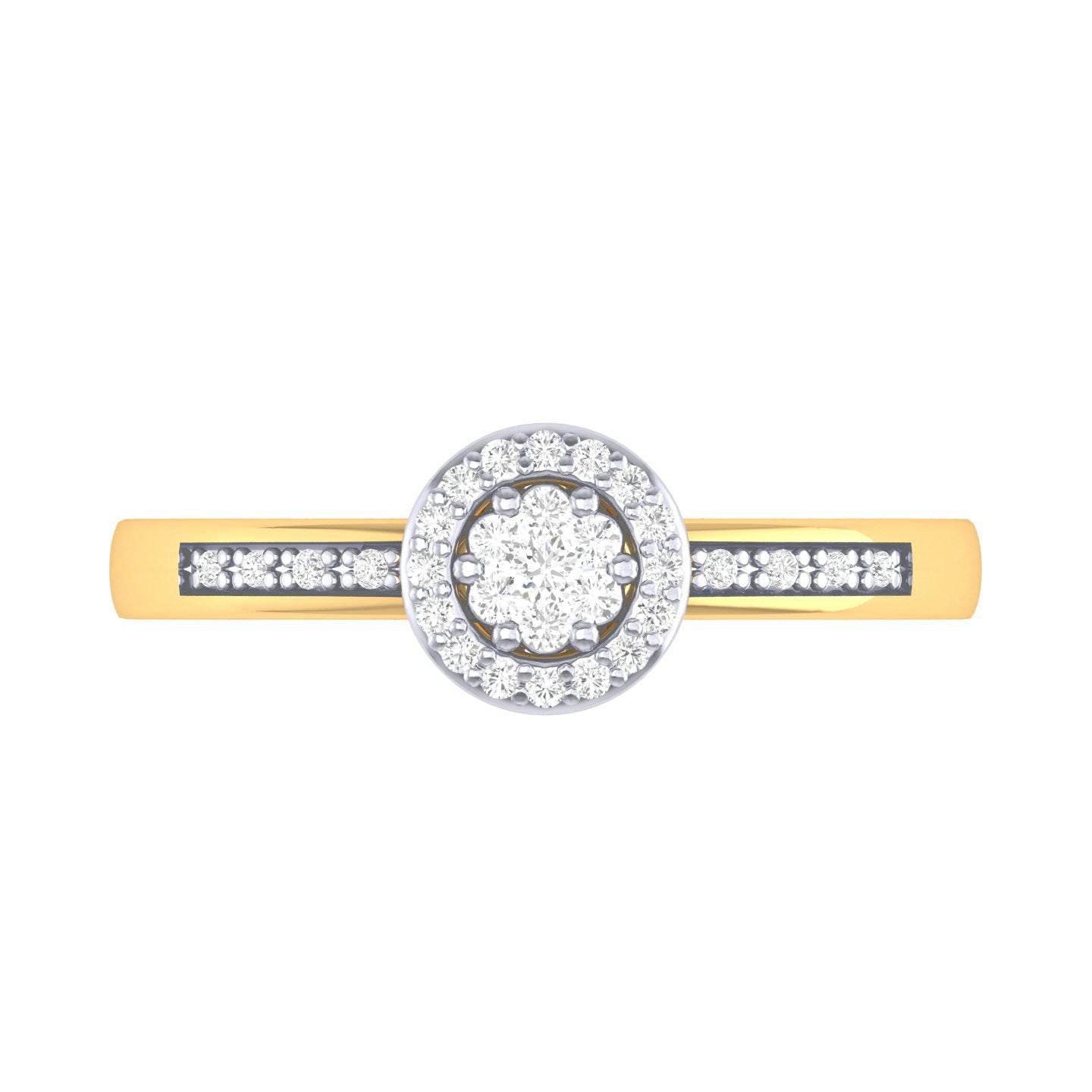 Yellow Gold Plated Sterling Silver Ring