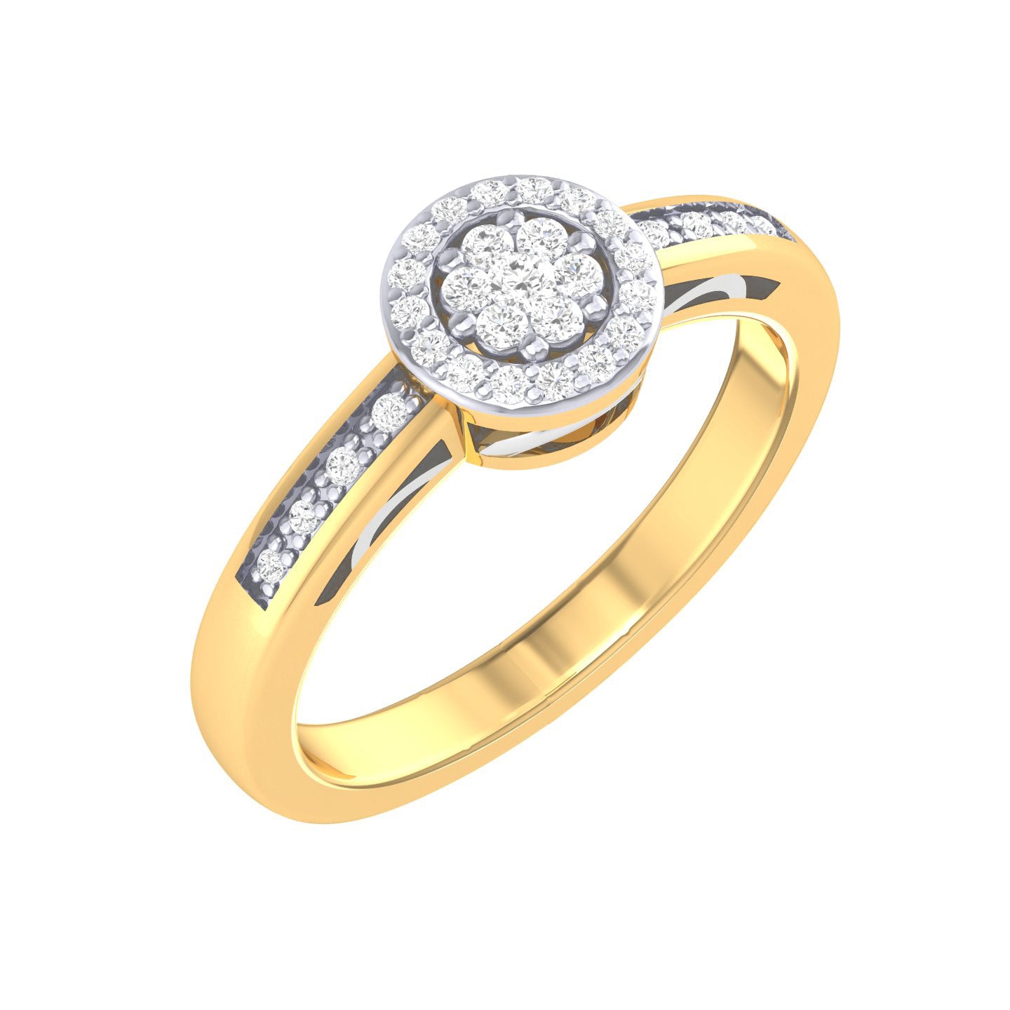 Yellow Gold Plated Sterling Silver Ring