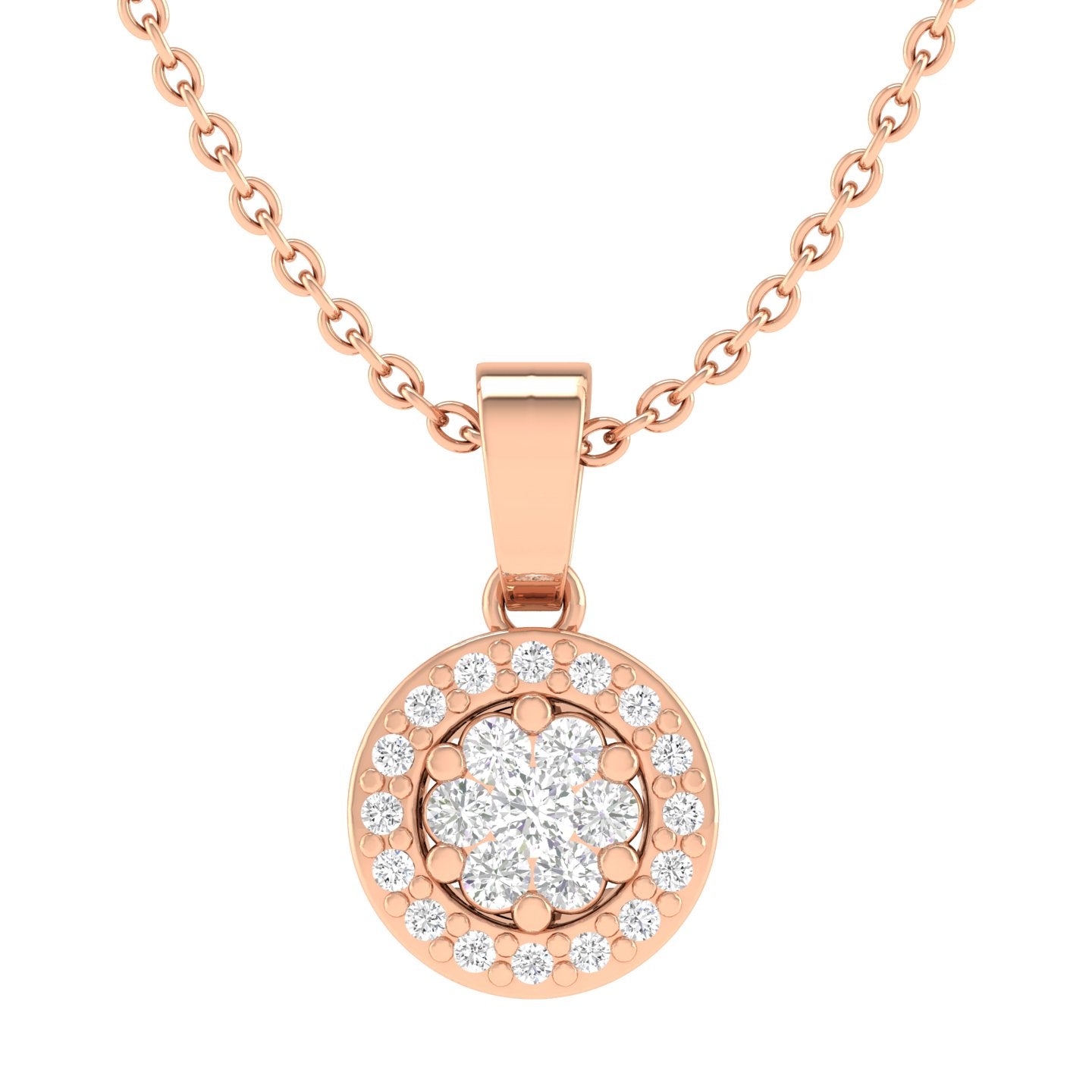 Rose Gold Plated Sterling Silver Pendant