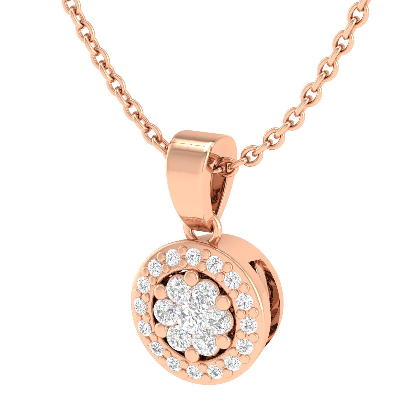 Rose Gold Plated Sterling Silver Pendant