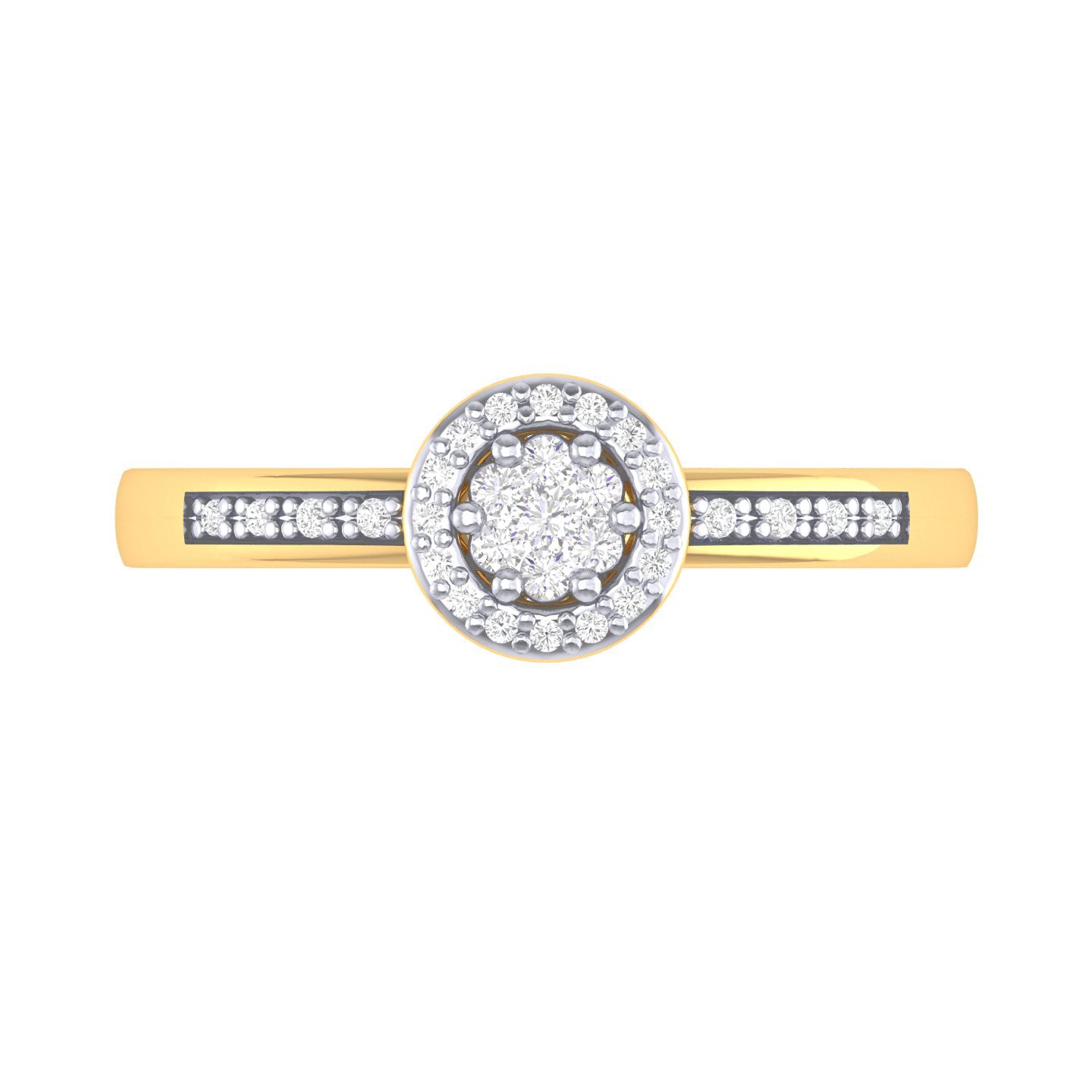 Yellow Gold Plated Sterling Silver Ring