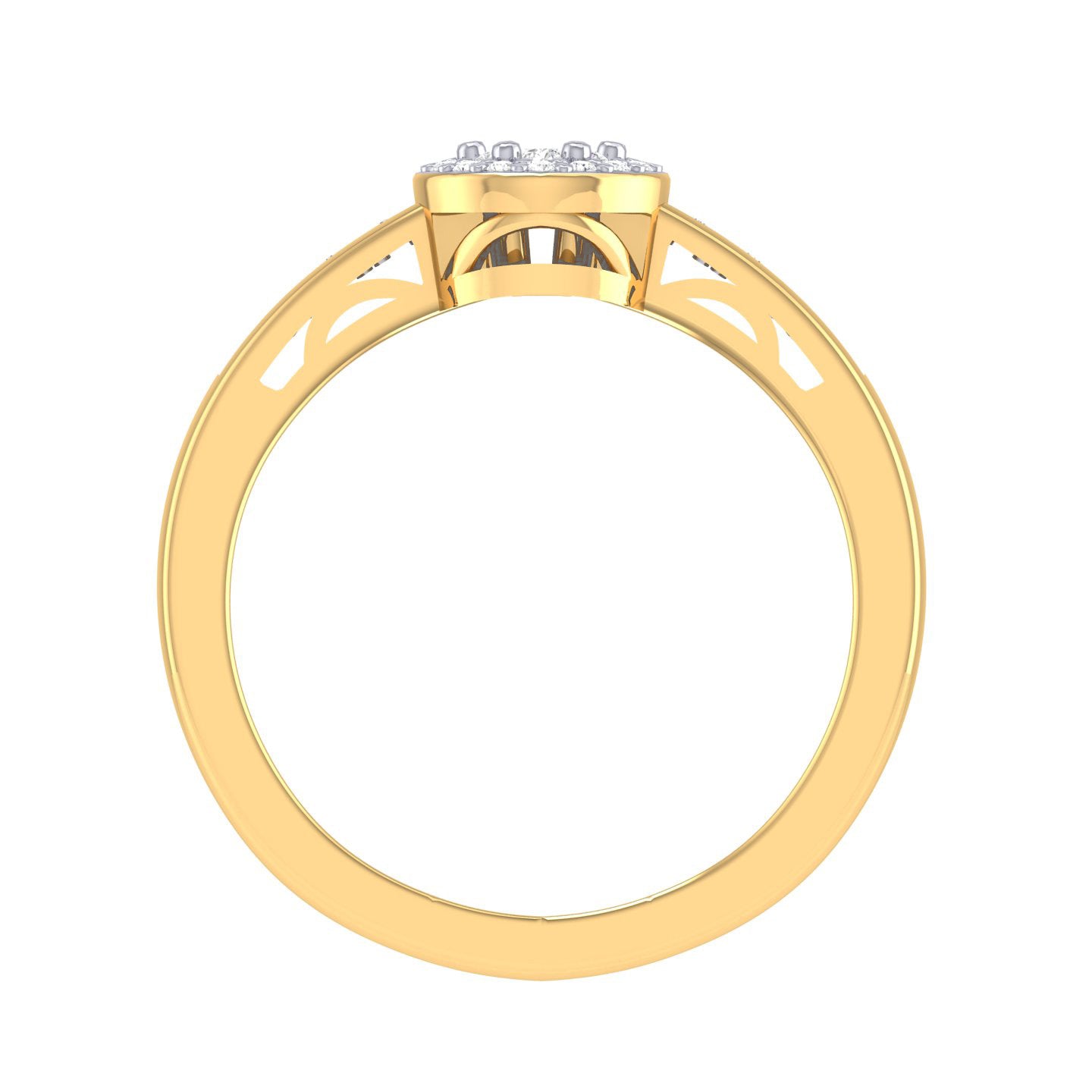 Yellow Gold Plated Sterling Silver Ring