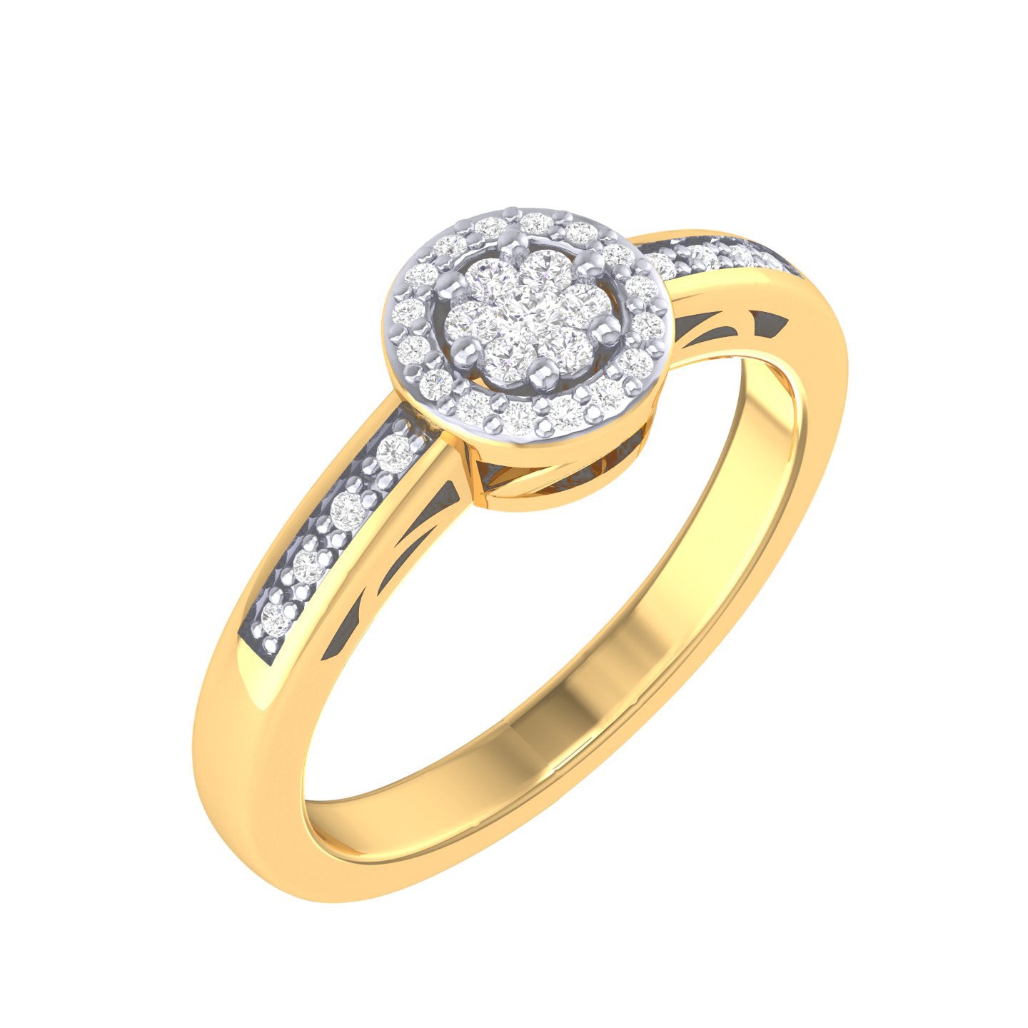 Yellow Gold Plated Sterling Silver Ring