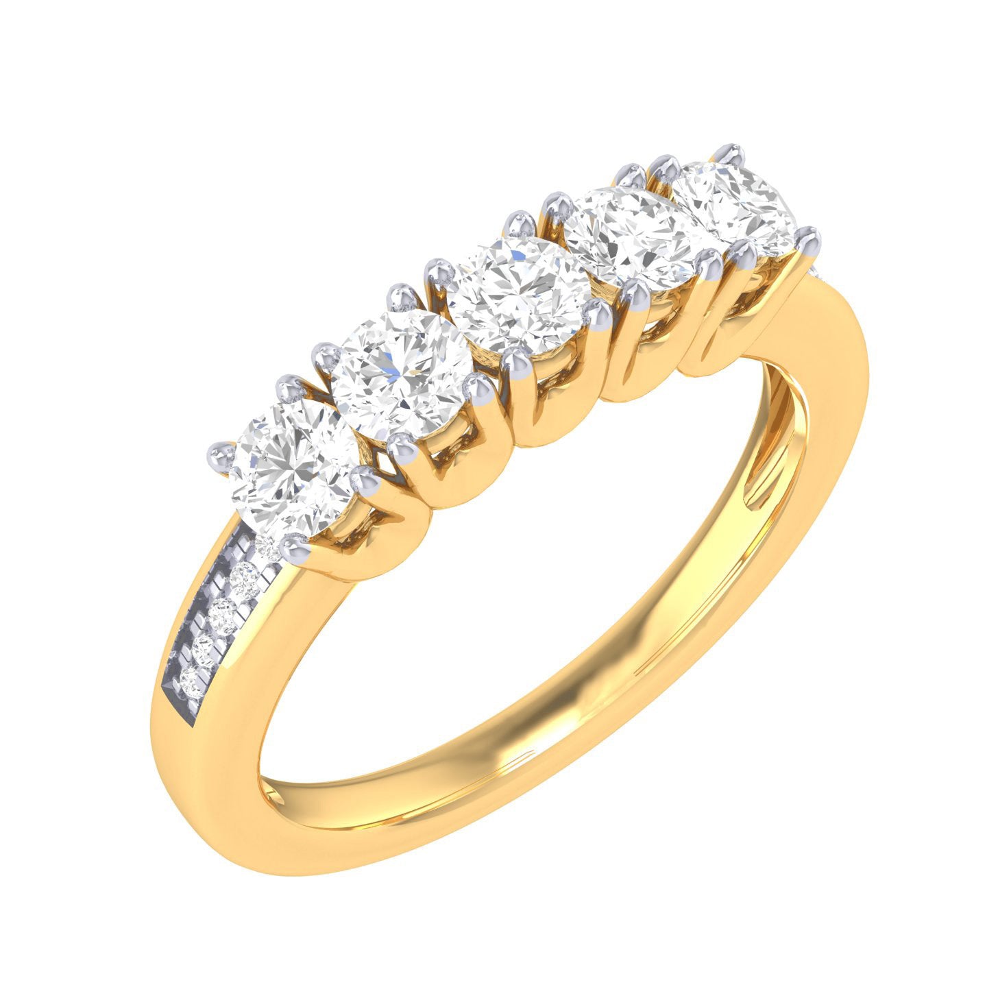 Yellow Gold Plated Sterling Silver Ring