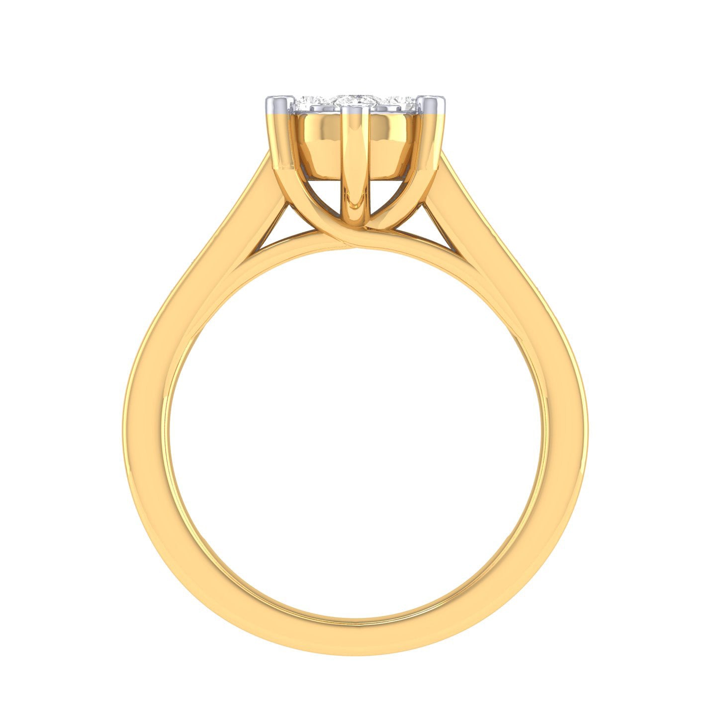 Yellow Gold Plated Sterling Silver Ring