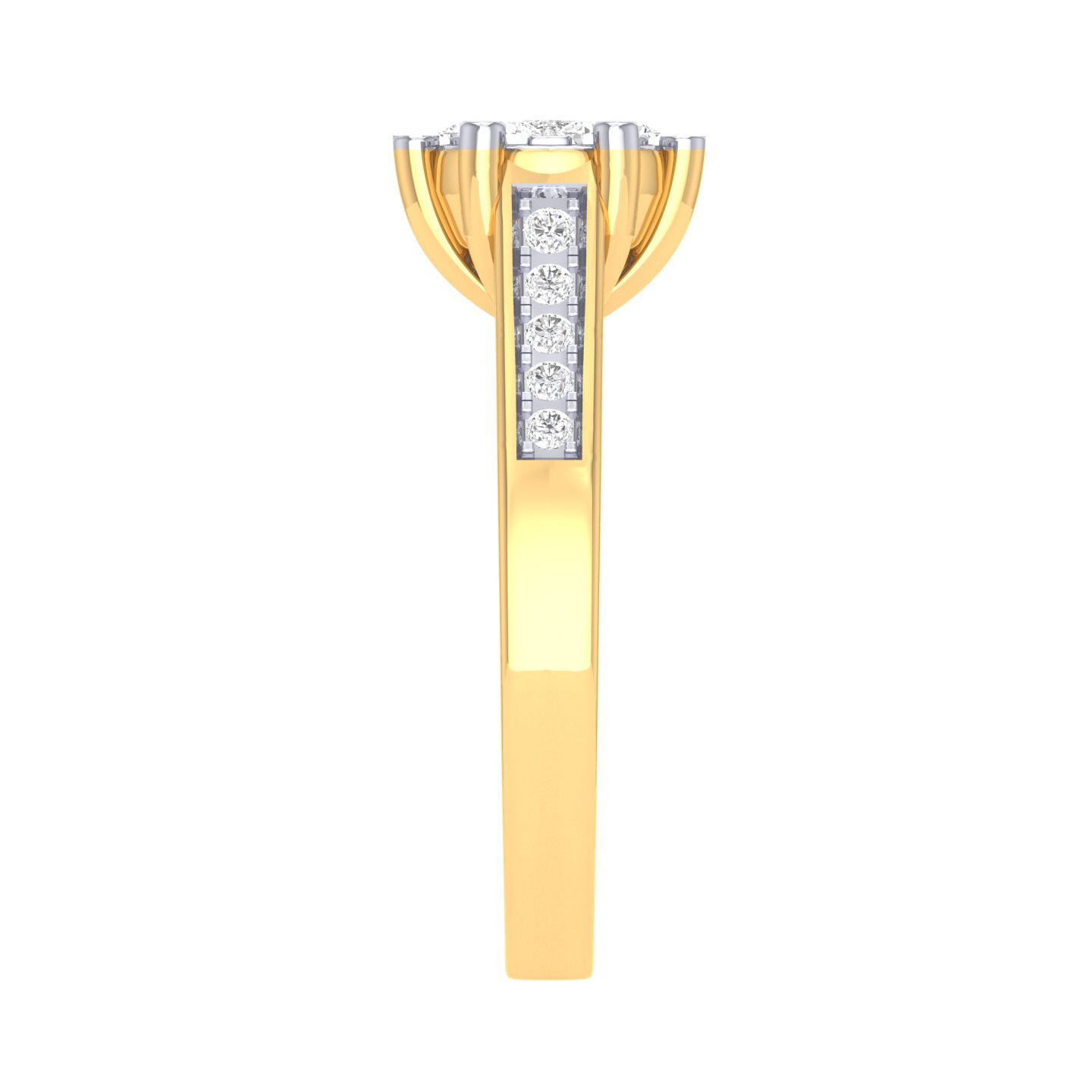 Yellow Gold Plated Sterling Silver Ring