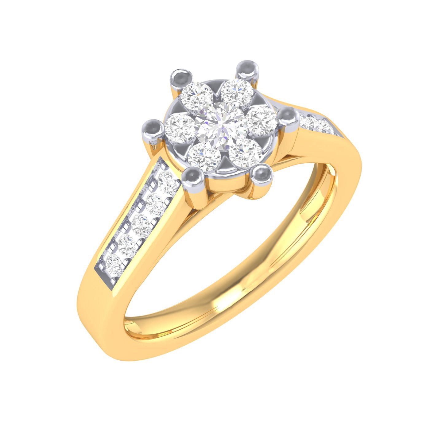 Yellow Gold Plated Sterling Silver Ring