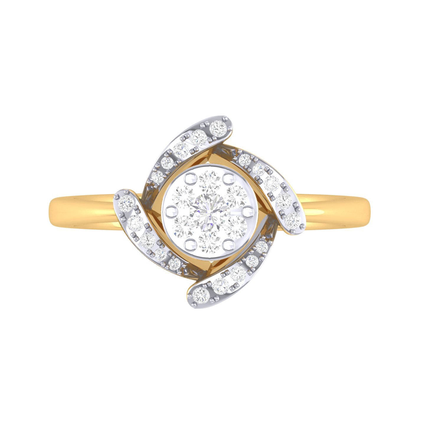 Yellow Gold Plated Sterling Silver Ring