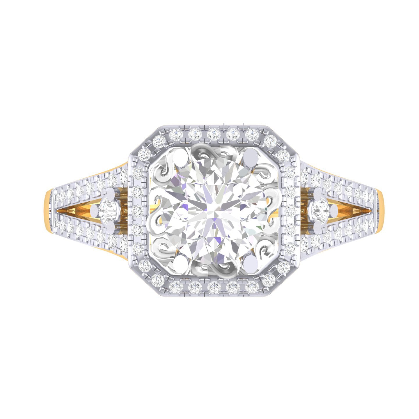 Yellow Gold Plated Sterling Silver Ring