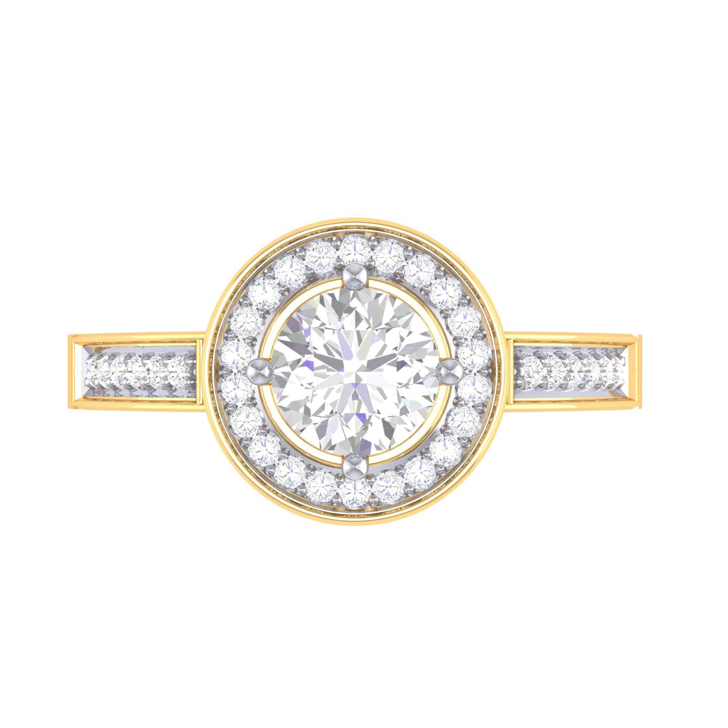 Yellow Gold Plated Sterling Silver Ring