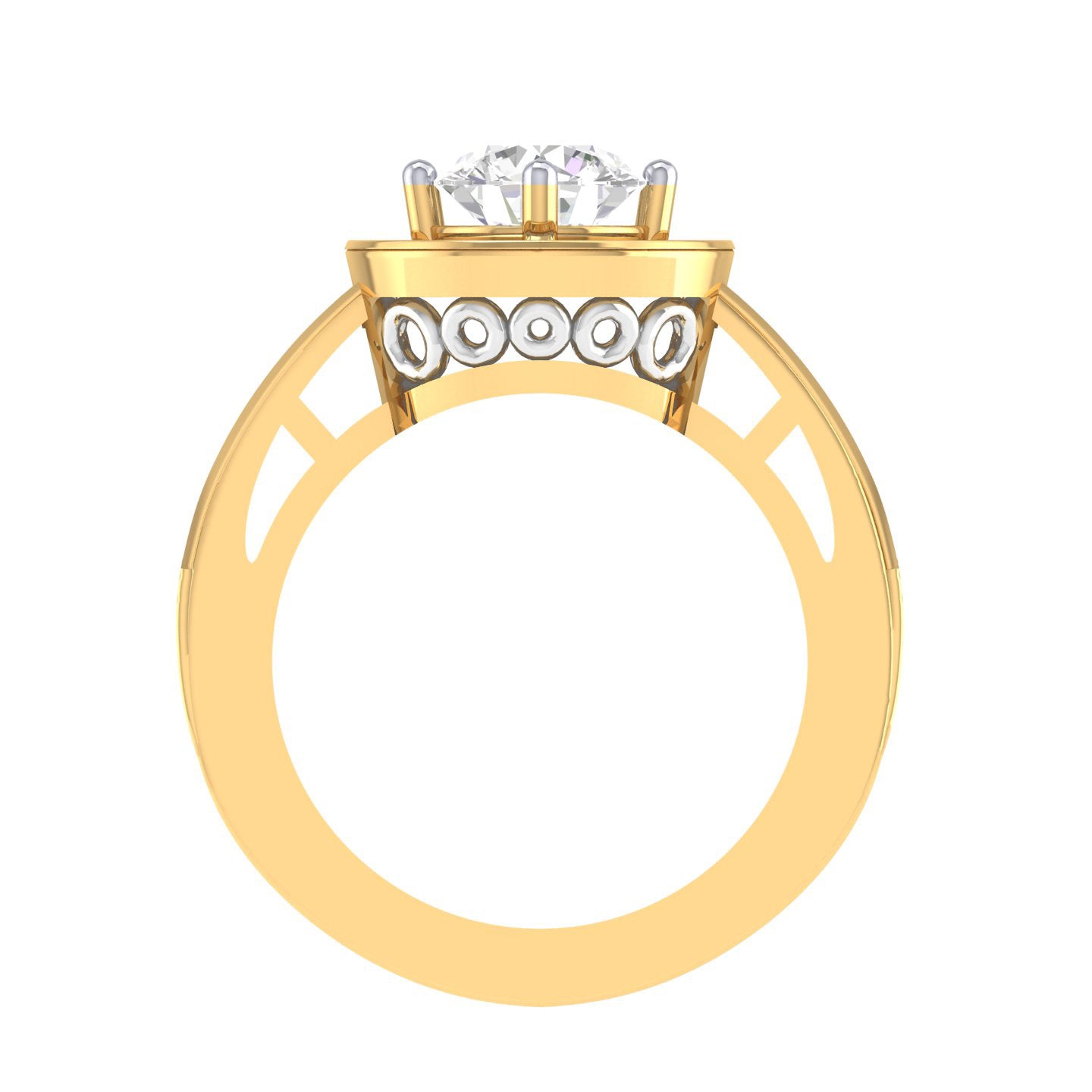 Yellow Gold Plated Sterling Silver Ring