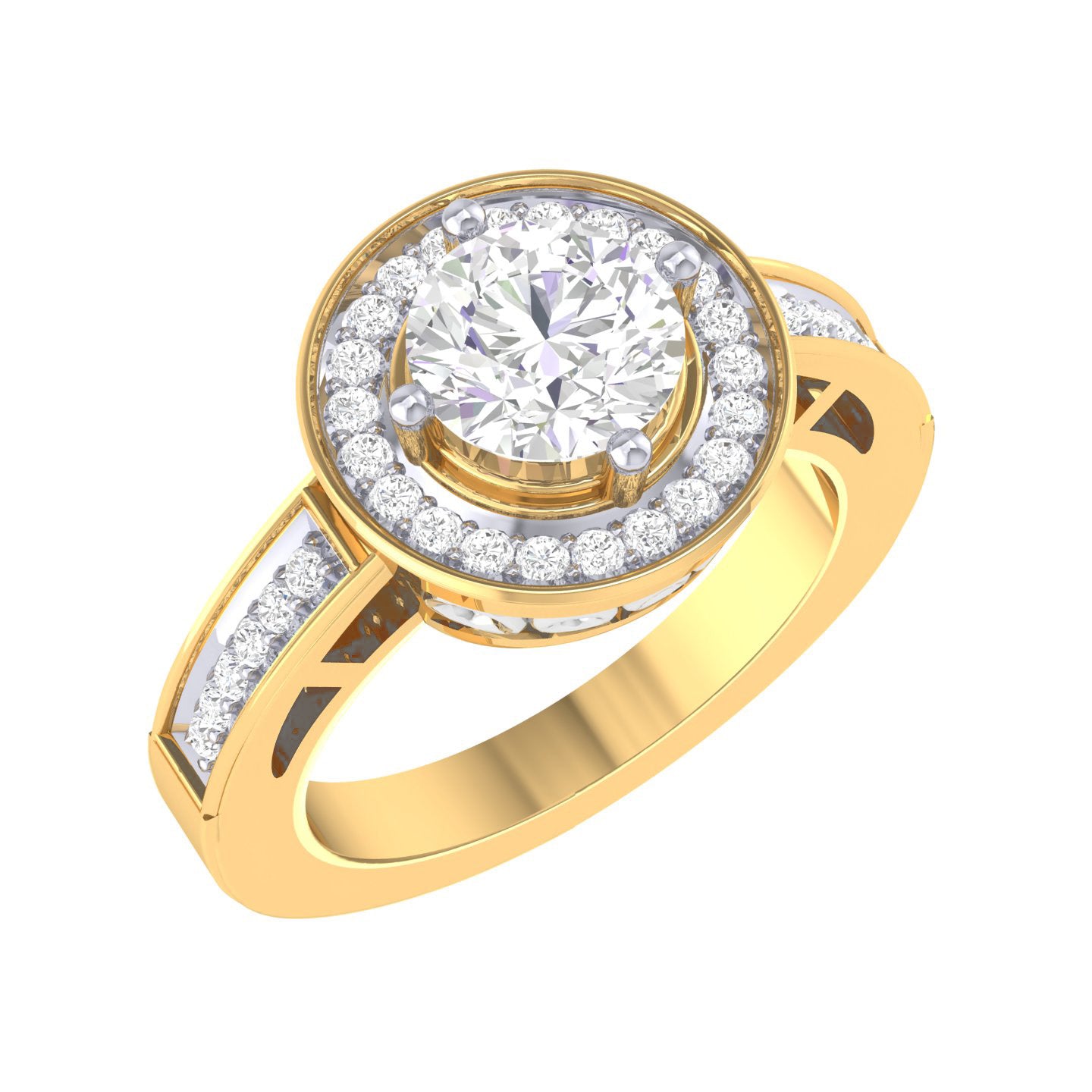 Yellow Gold Plated Sterling Silver Ring