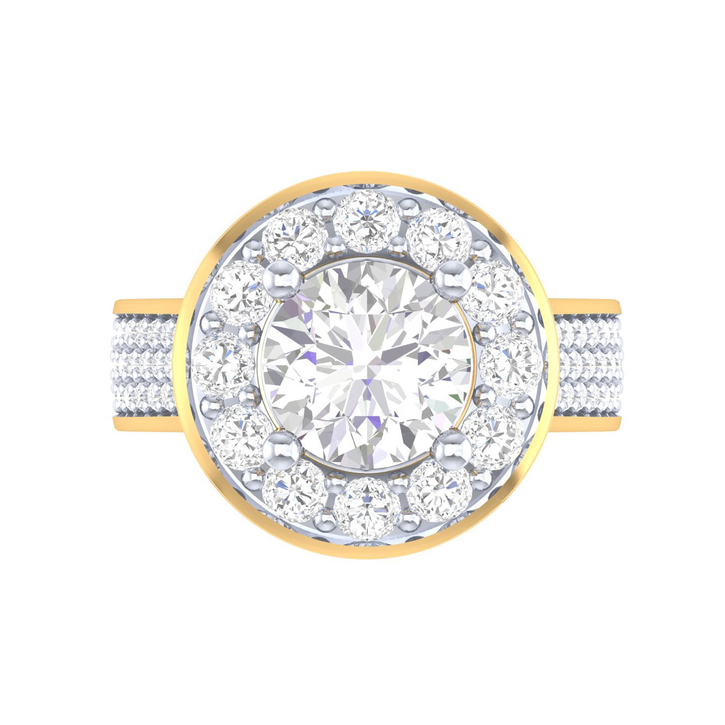 Yellow Gold Plated Sterling Silver Ring