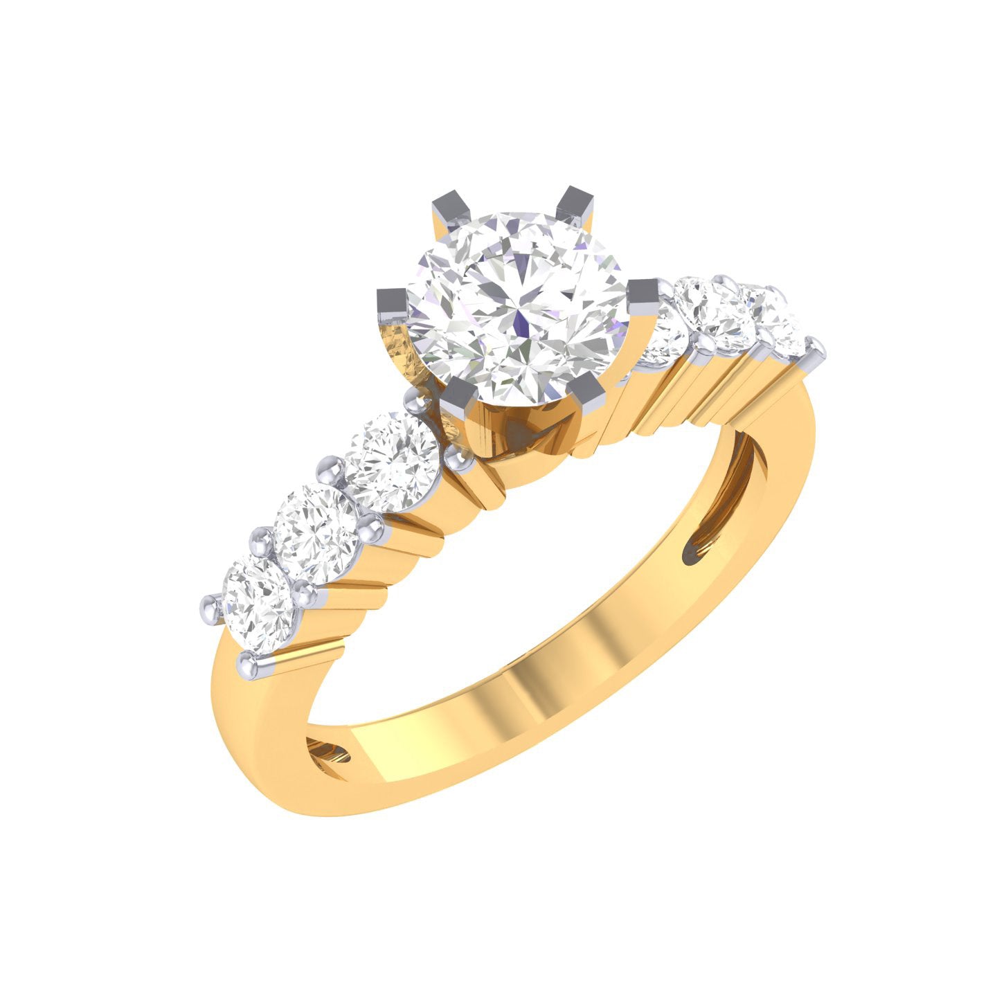 Yellow Gold Plated Sterling Silver Ring