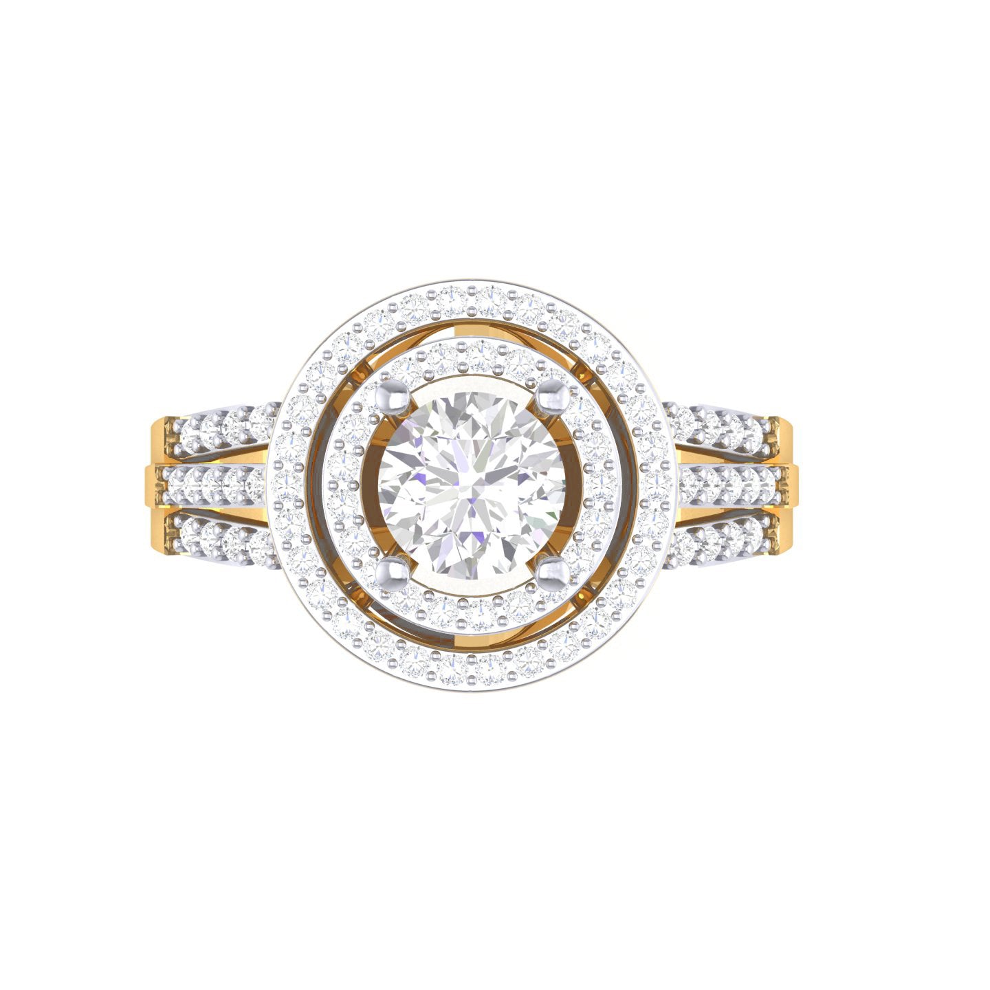 Yellow Gold Plated Sterling Silver Ring