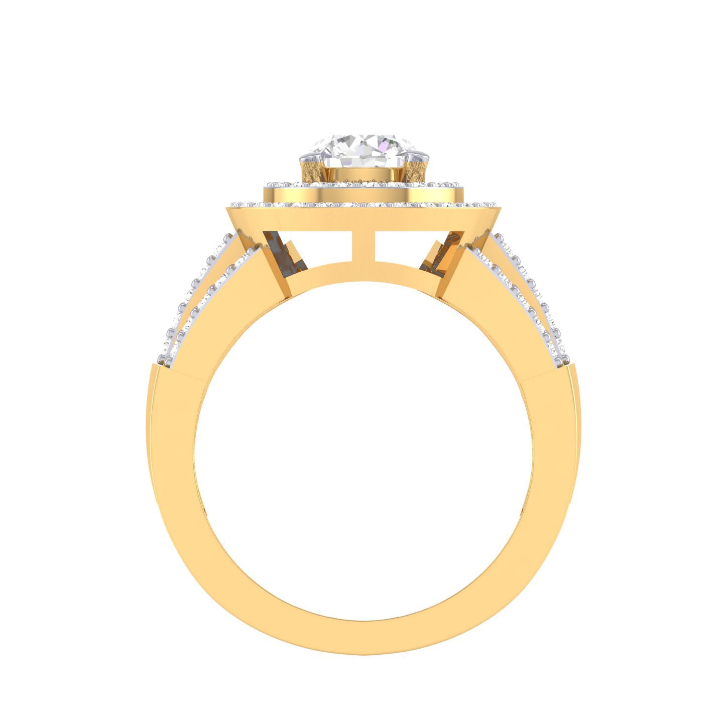 Yellow Gold Plated Sterling Silver Ring