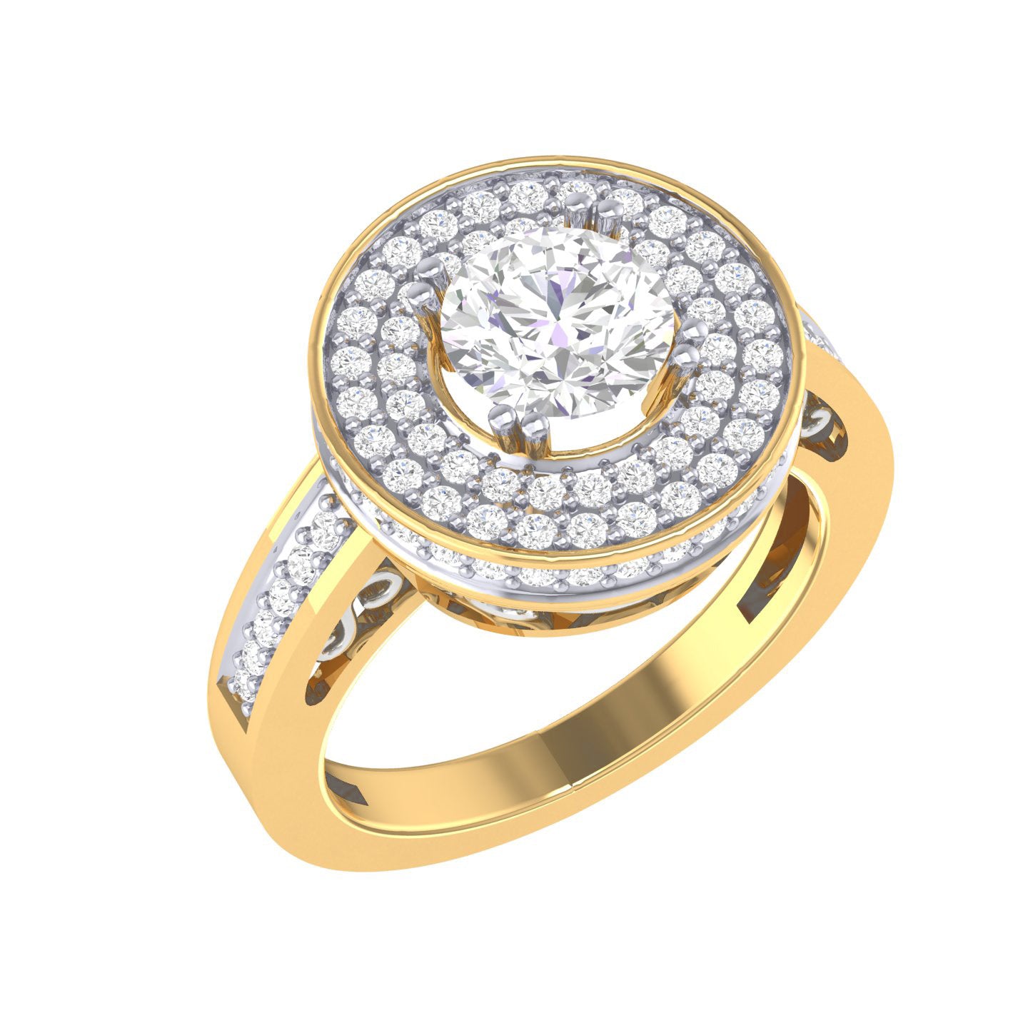 Yellow Gold Plated Sterling Silver Ring