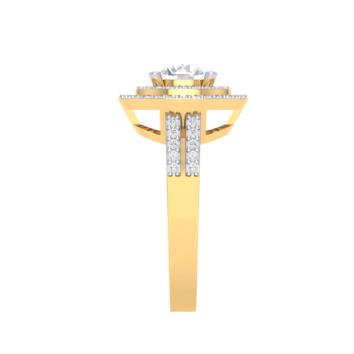 Yellow Gold Plated Sterling Silver Ring