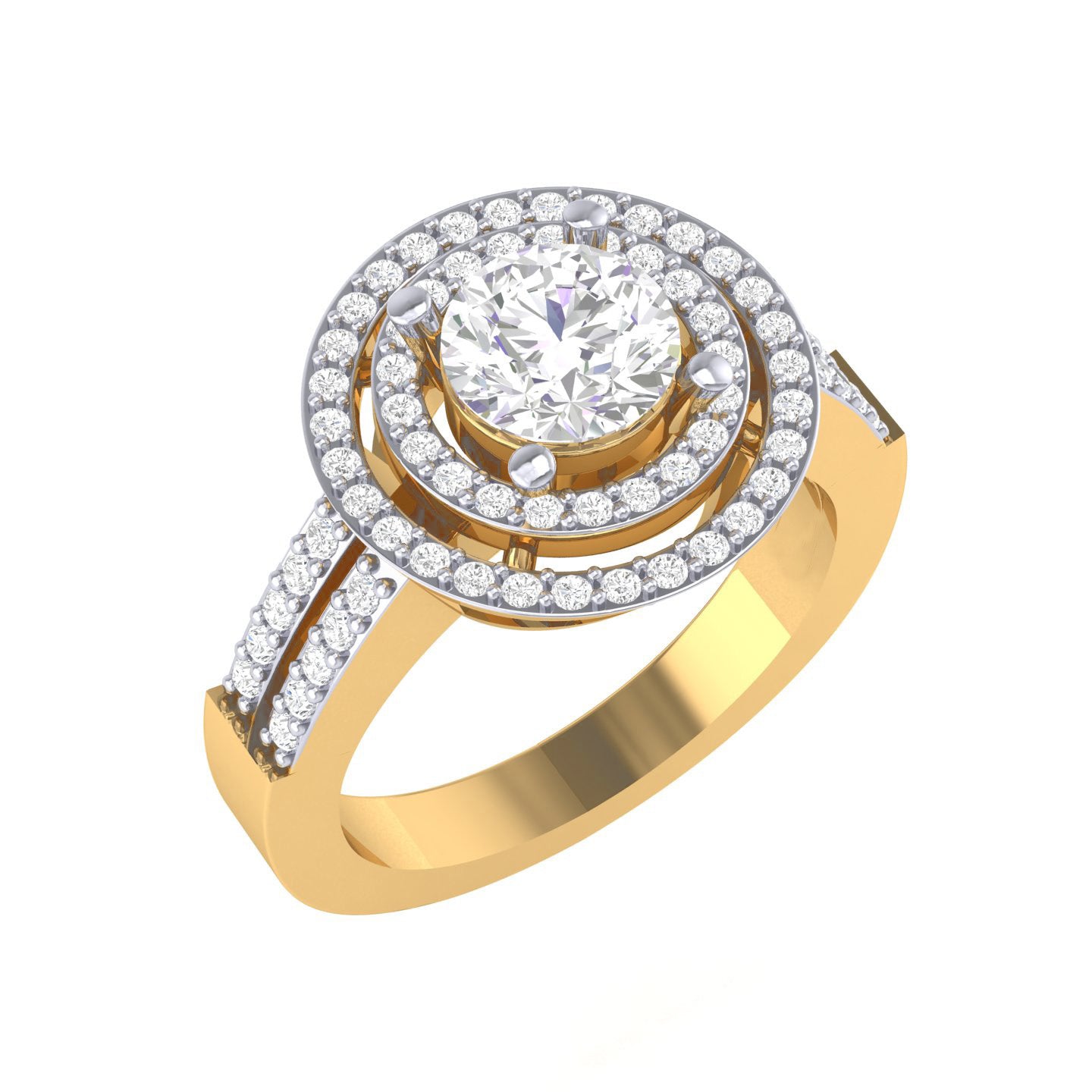Yellow Gold Plated Sterling Silver Ring